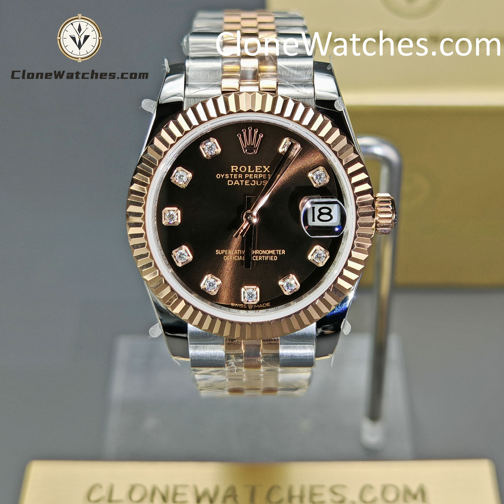 Rolex Super Clone Watches 1:1 DateJust m278271-0028 Jubilee 31MM 2236 Movement