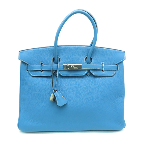 HERMES Epsom Candy Birkin 30 Blue Tyrien Rubis 
