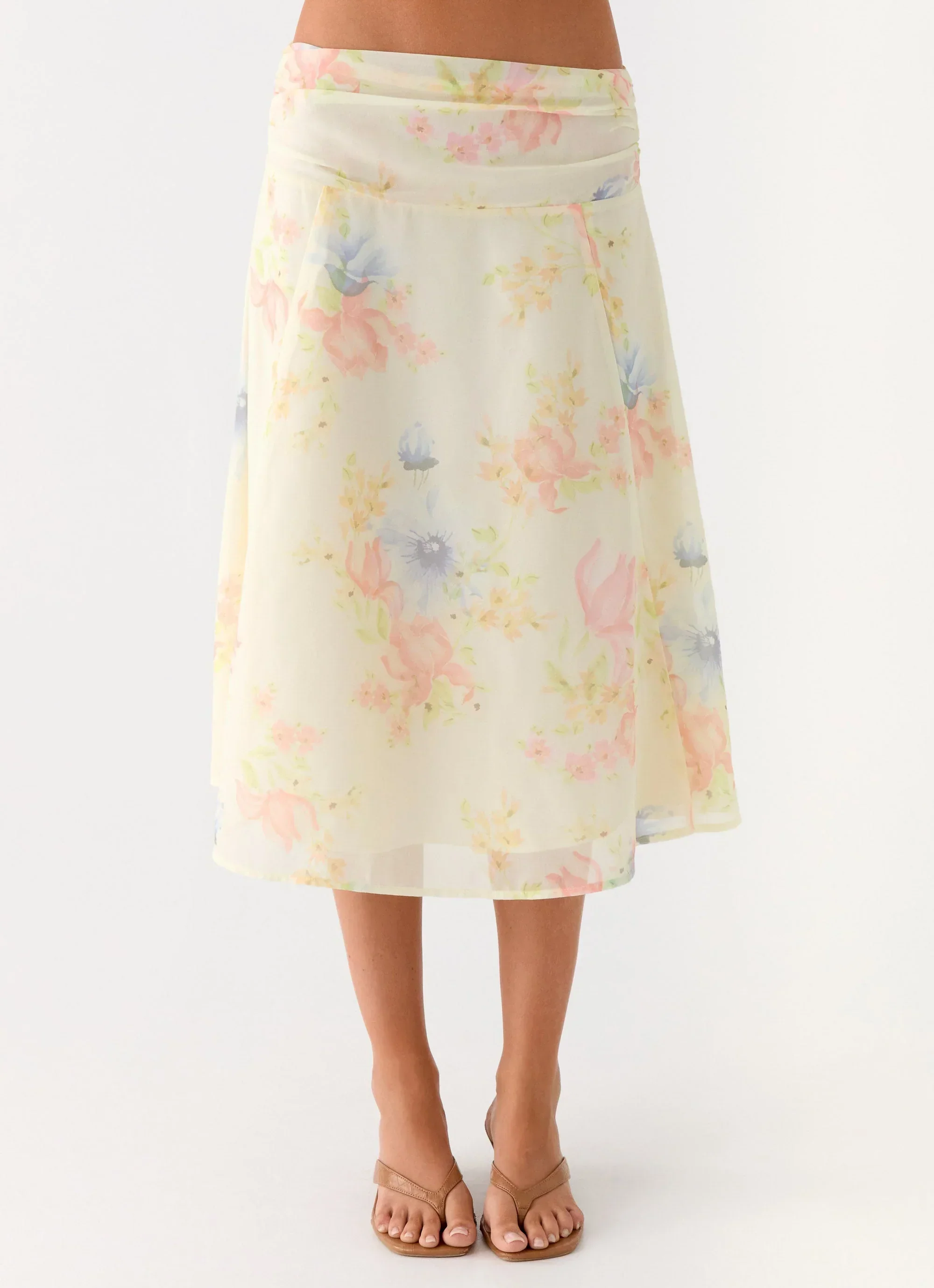Valley Midi Skirt - Spring Meadow