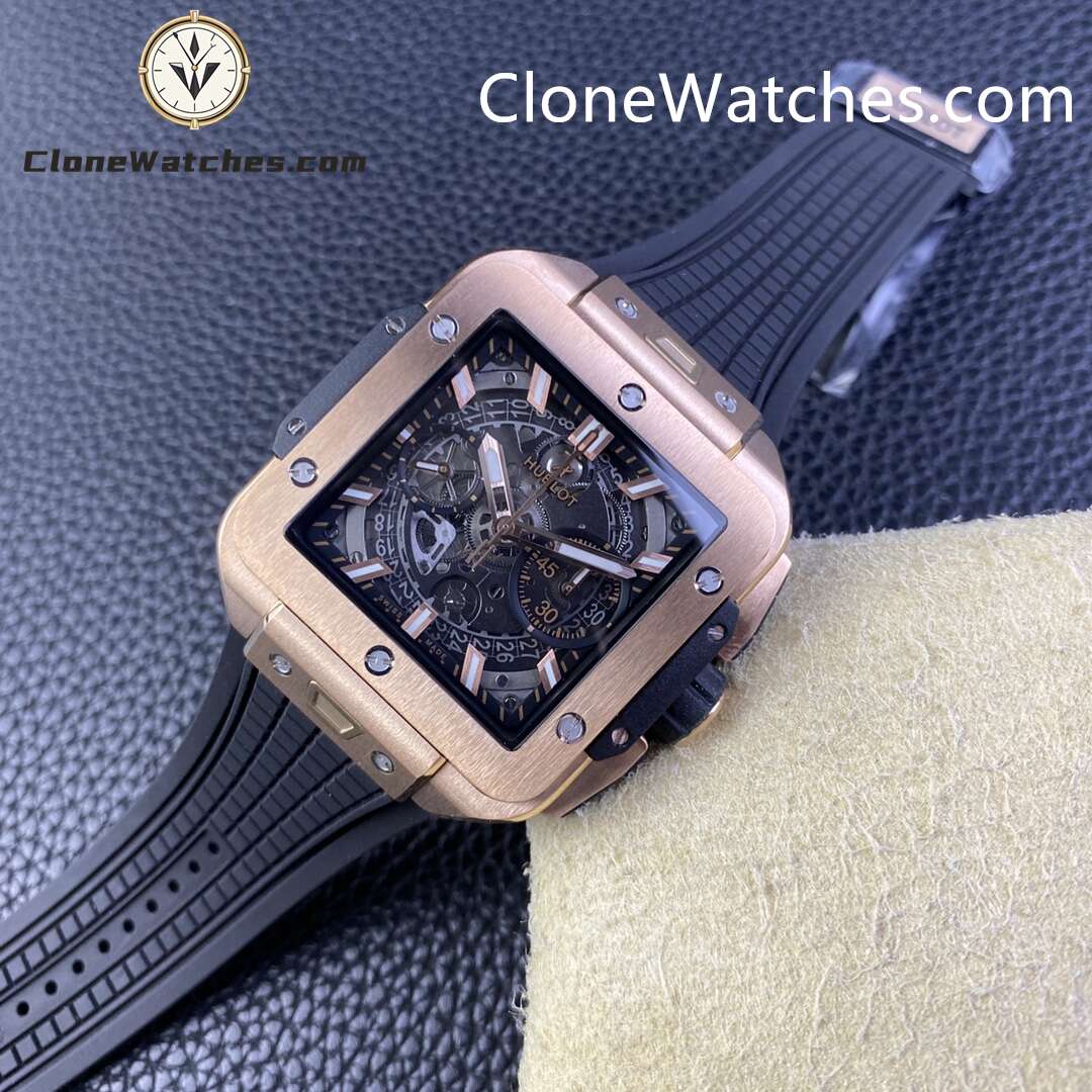 Hublot Super Clone Watches 1:1 Square Bang Unico King Gold Ceramic 42MM 821.OM.0180.RX