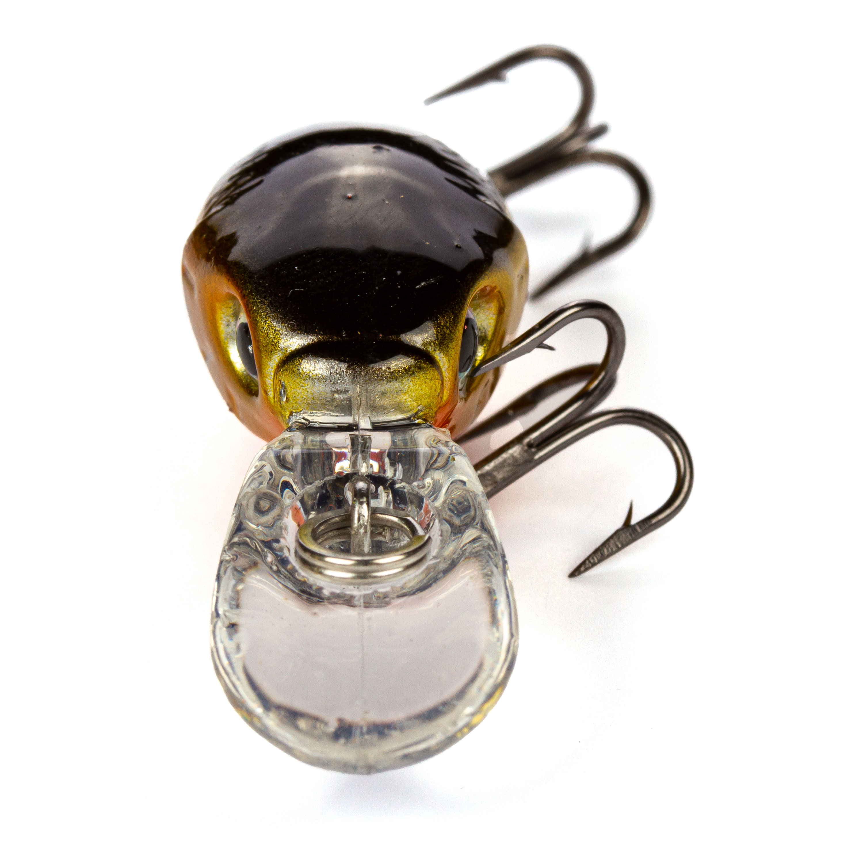 Ozark Trail Mini Crankbait Fishing Lure, Gold Black, 1/11 oz
