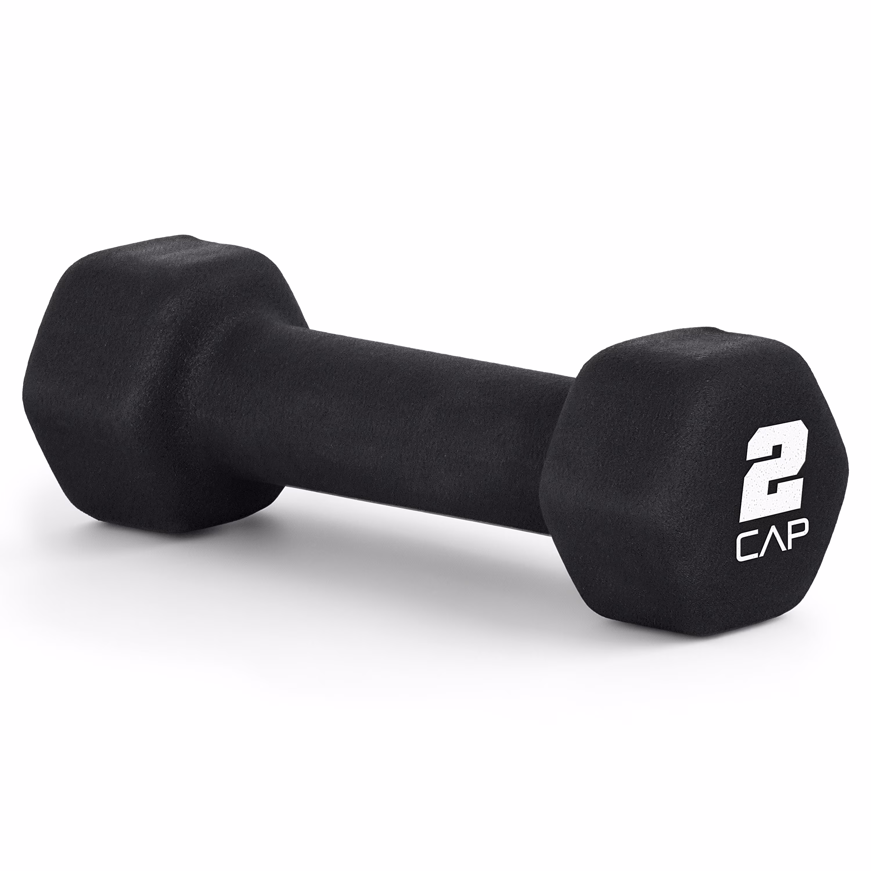CAP, 2lb Neoprene Dumbbell, Black, Single