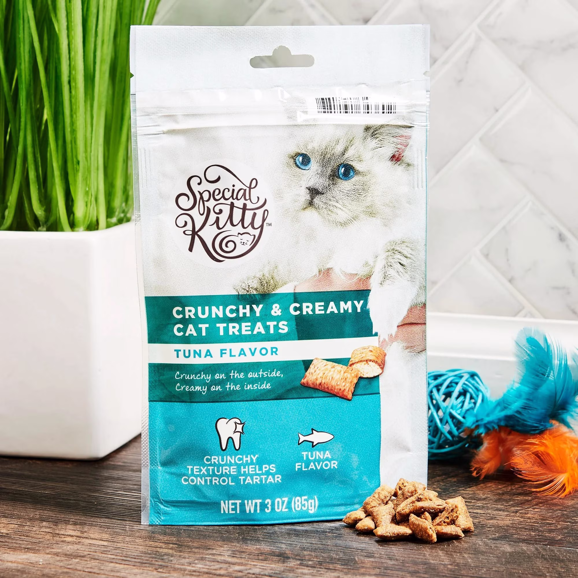 Special Kitty Crunchy and Creamy Cat Treats Tuna Flavor, 3 oz