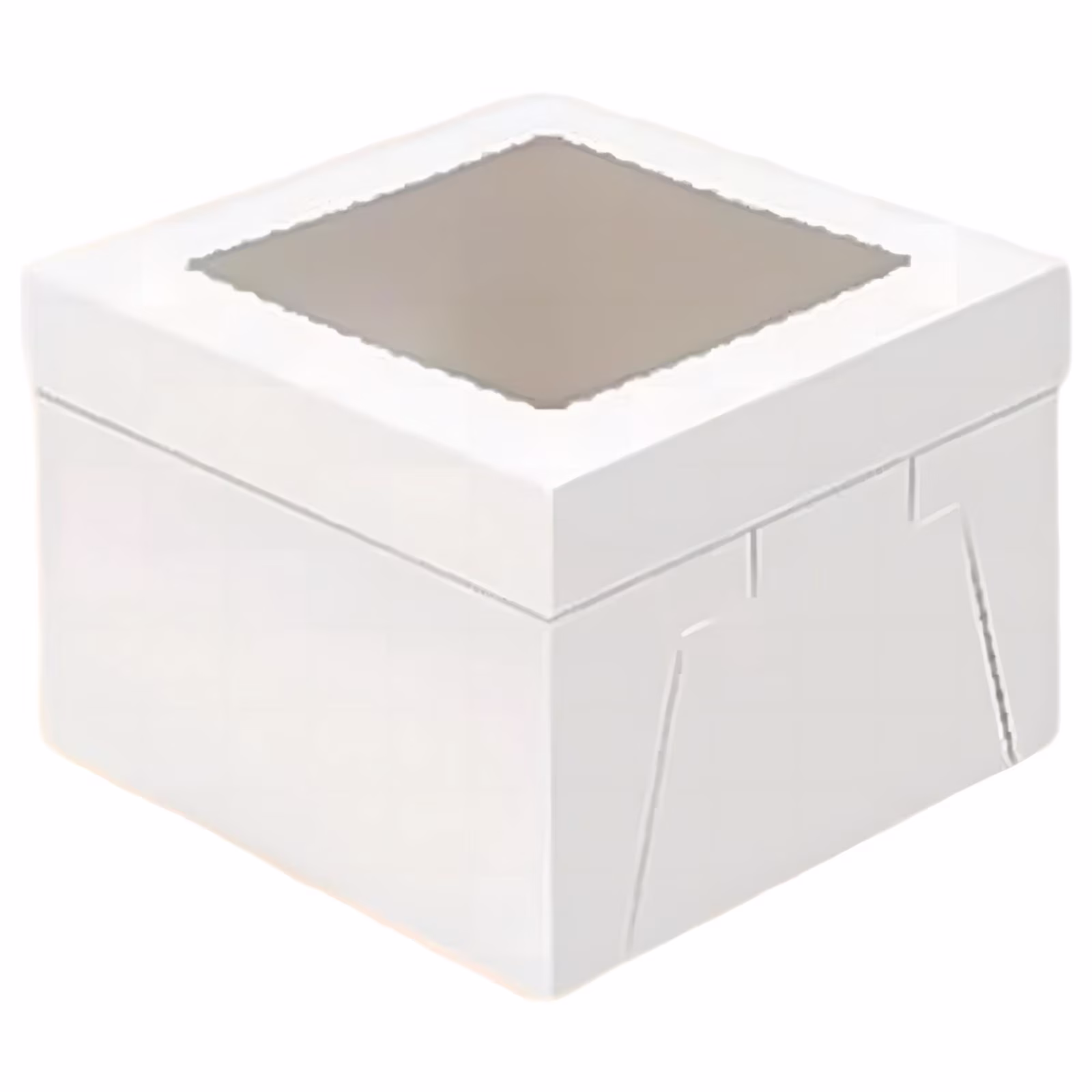 Disposable Cake Box with Window – 12 Inch Cardboard Cake Container with Display Window for Birthday Wedding, White