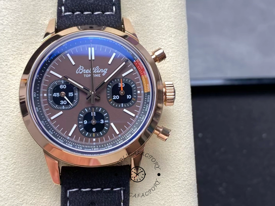 Breitling Top Time B01 Replica Automatic Men's Watch RB01761A1Q1X1 Calfskin Strap