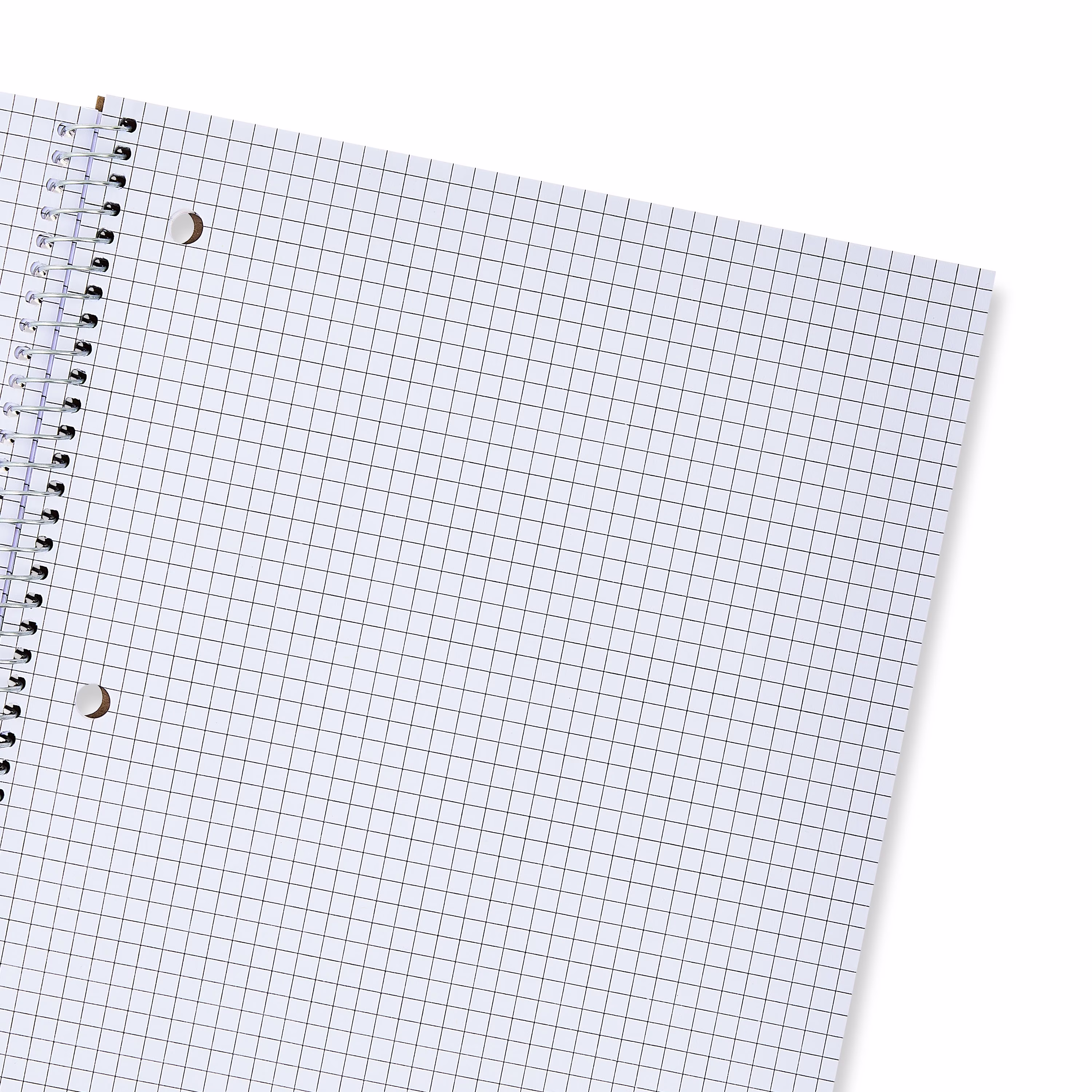 Pen+Gear 1-Subject Grid Ruled Notebook, Poly Cover, 80 Sheets, 8.5 in x 10.5 in