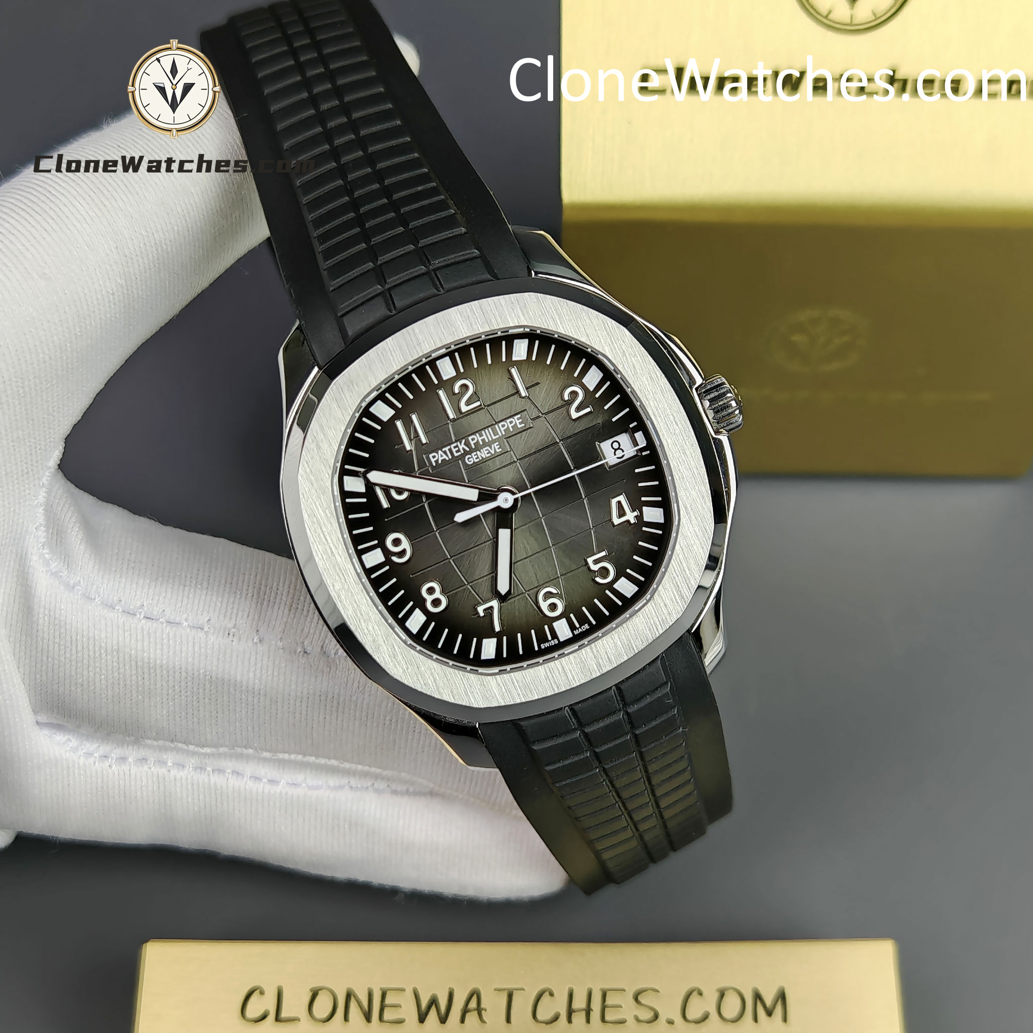 Patek Philippe Super Clone Watches 1:1 Aquanaut 5167 Black Dial 40mm