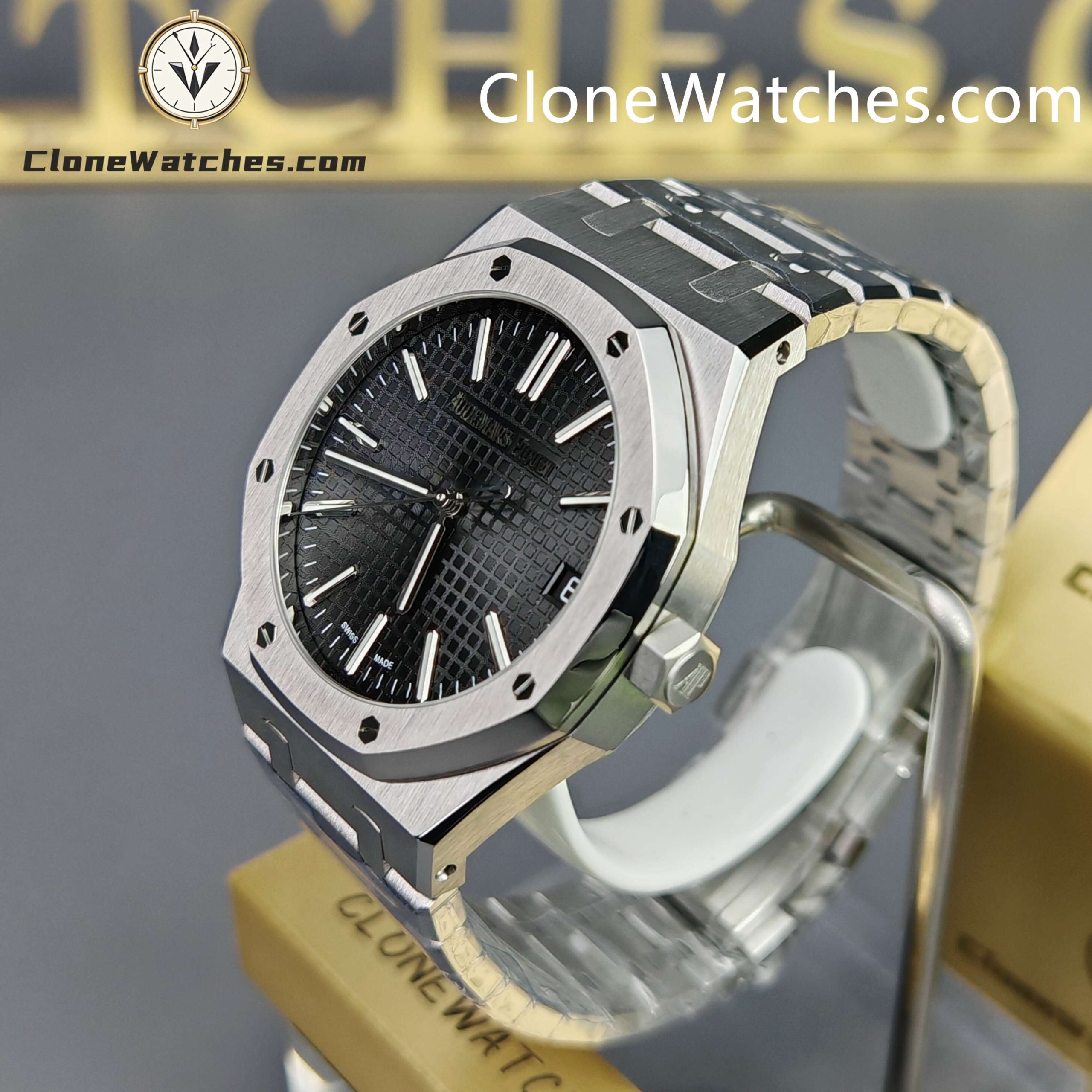Audemars Piguet Super Clone Watches 1:1 Royal Oak 15510 Black Dial 41MM Selfwinding
