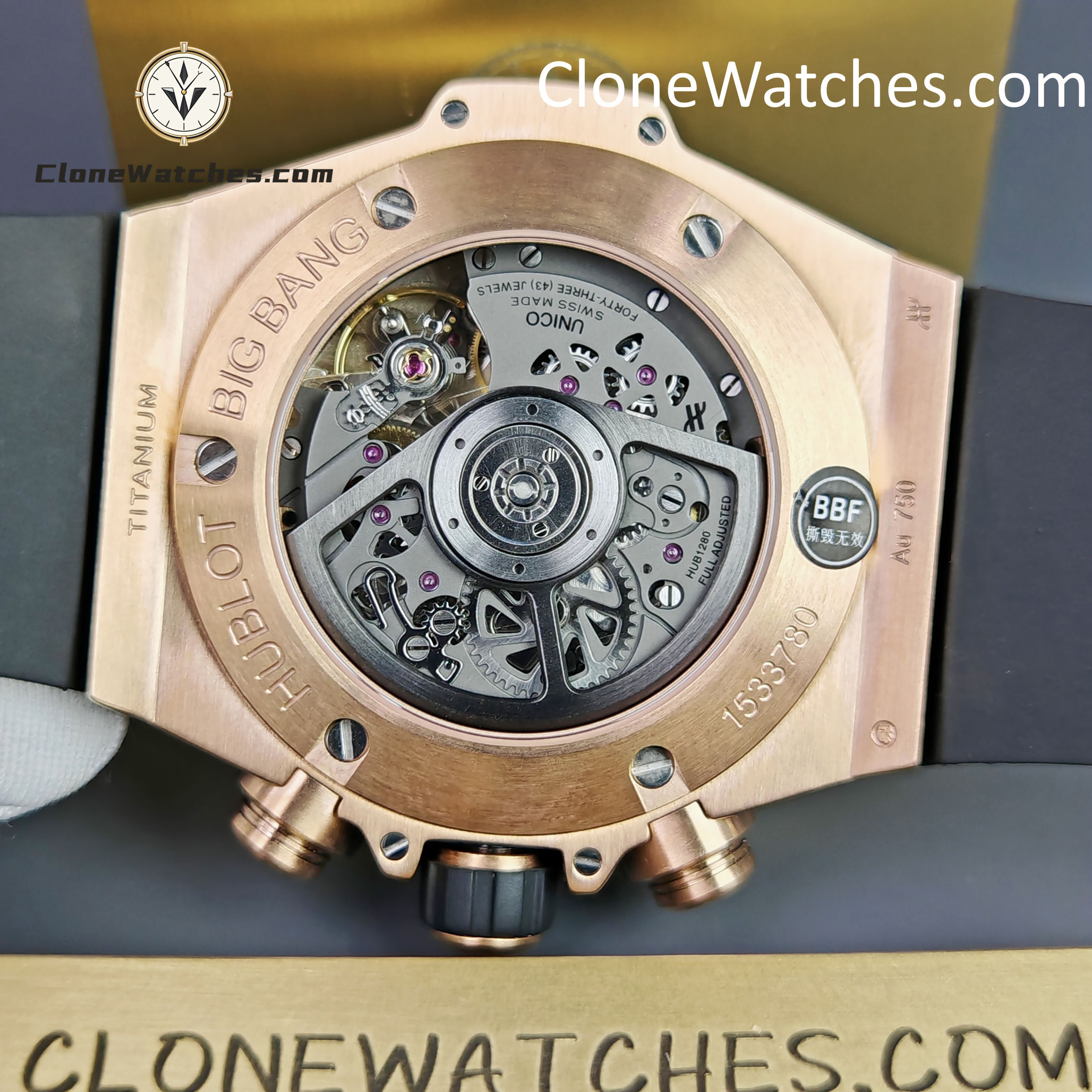 Hublot Super Clone Watches 1:1 Big Bang Unico King Gold Pavé 42 mm 441.OX.1181.RX.1704