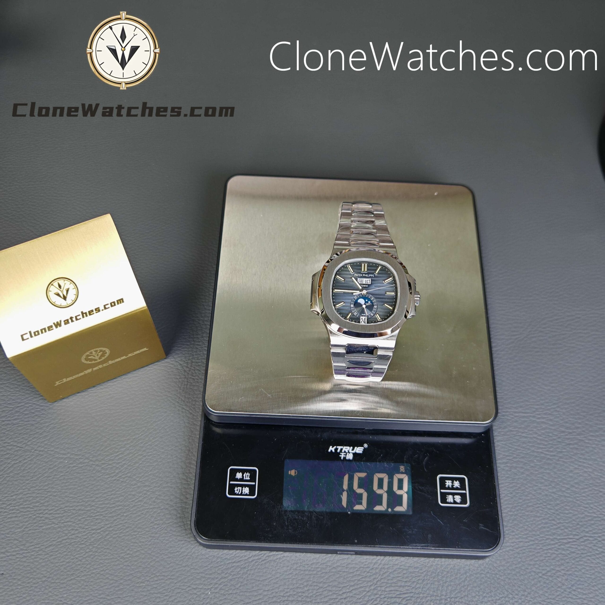 Patek Philippe Super Clone Watches 1:1 Nautilus 5726 Annual Calendar Blue Dial