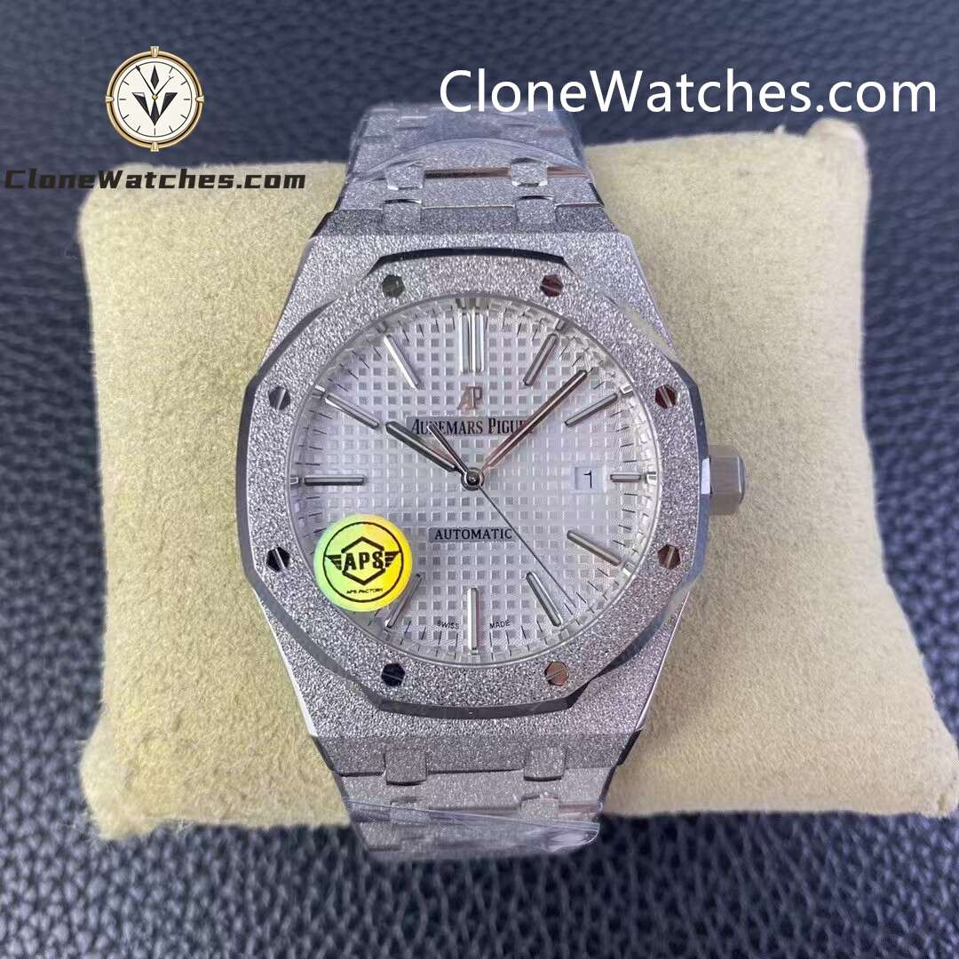 Audemars Piguet Super Clone Watches 1:1 Royal Oak Frost 15400 White Dial