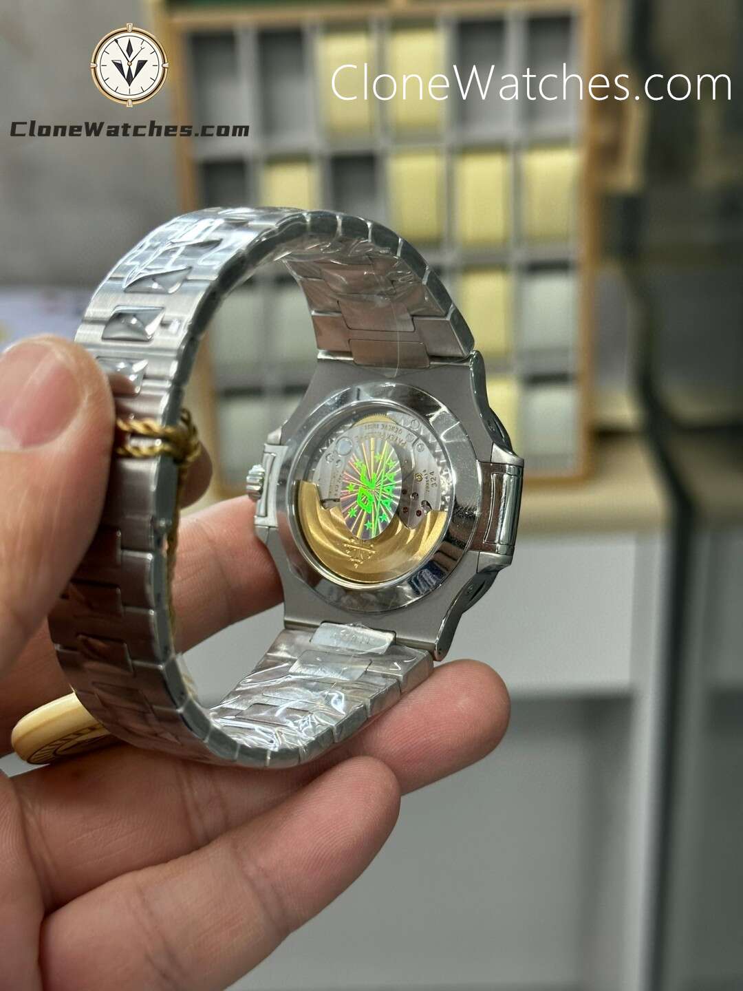 Patek Philippe Super Clone Watches 1:1 Nautilus Tiffany & Co 5726 Annual Calendar White Dial
