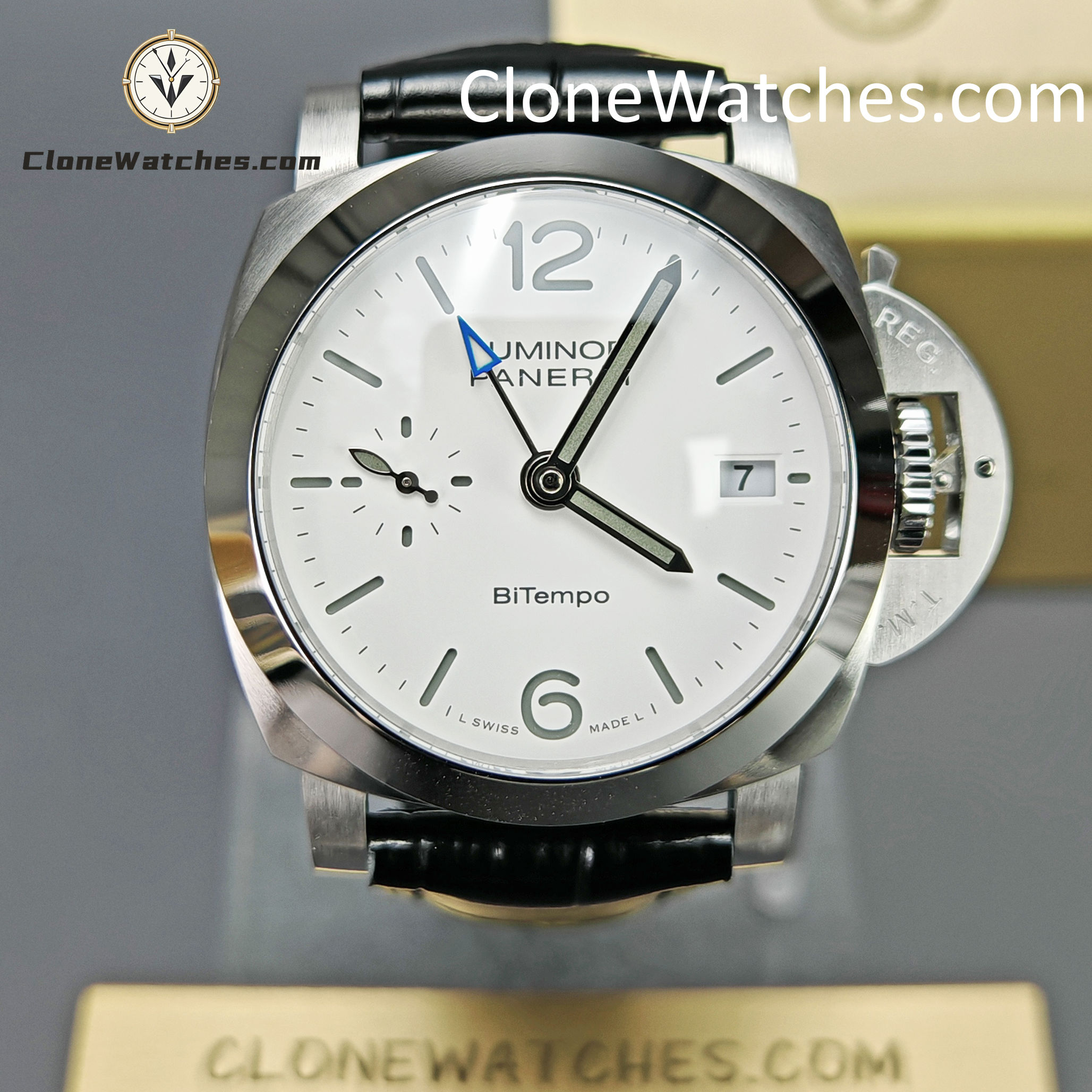Panerai Super Clone Watches 1:1 Luminor Quaranta BiTempo 40MM PAM01367