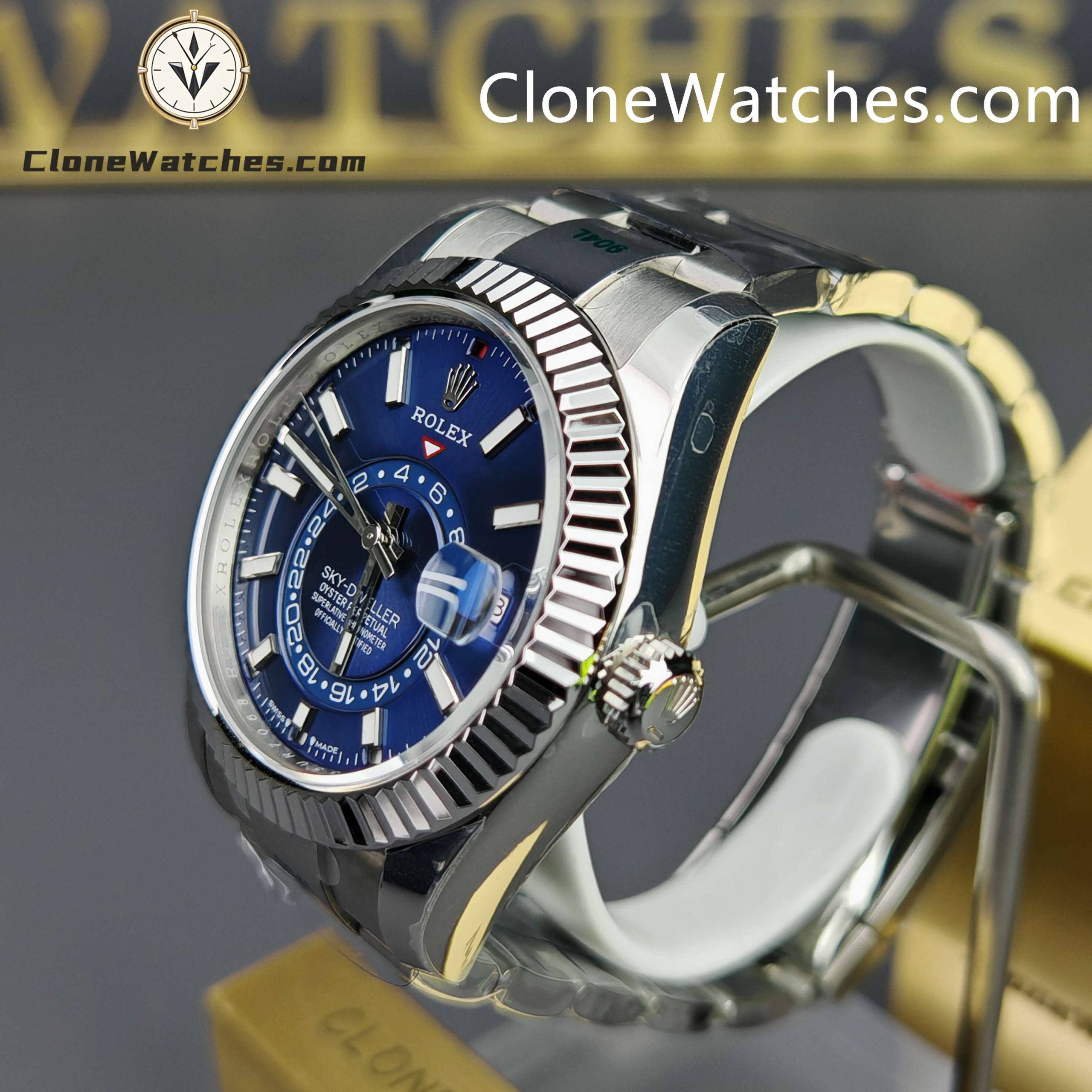 Rolex Super Clone Watches 1:1 Sky Dweller Blue Dial Oyster M336934 0005 Movement