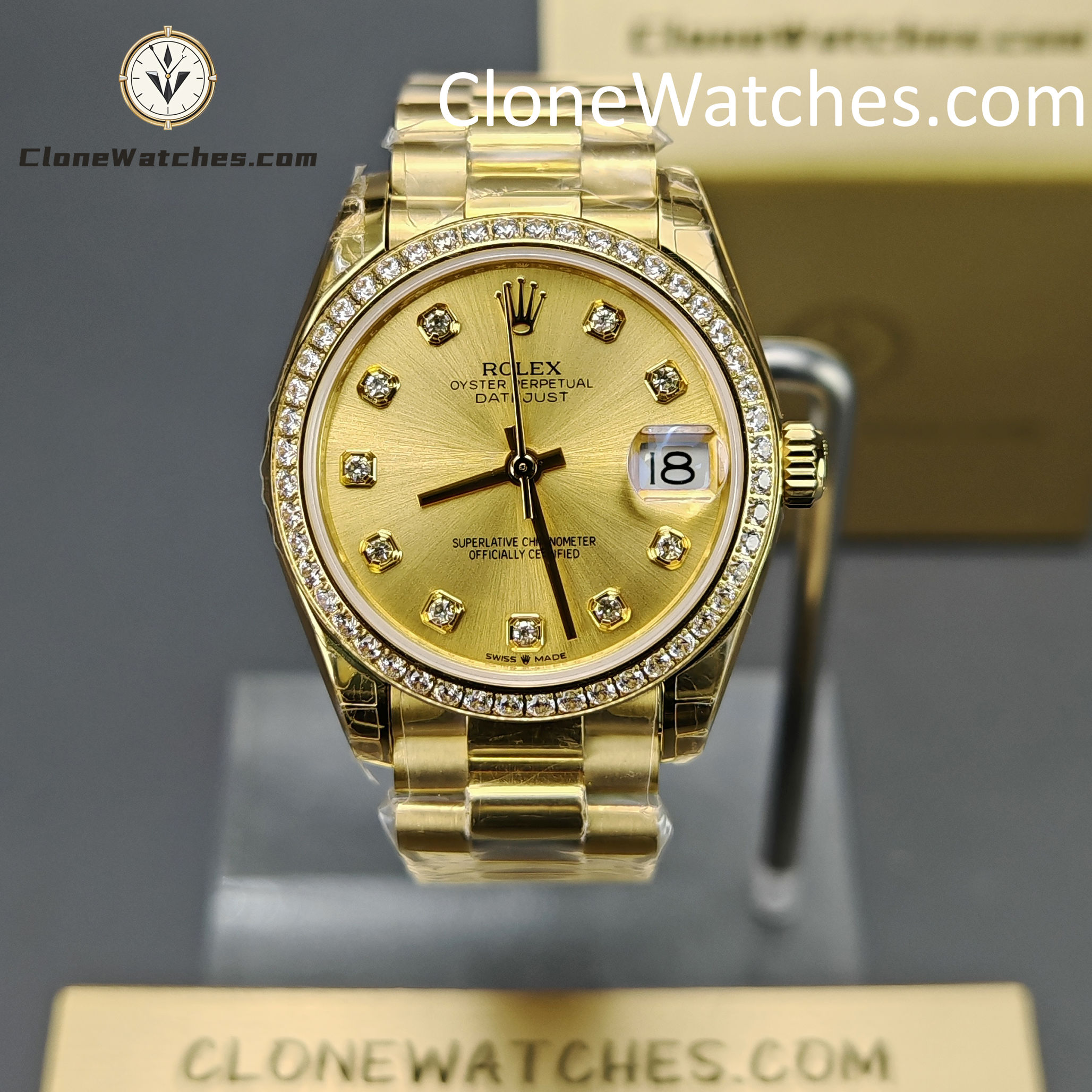 Rolex Super Clone Watches 1:1 DateJust m278288rbr-0005 President 31MM 2236 Movement