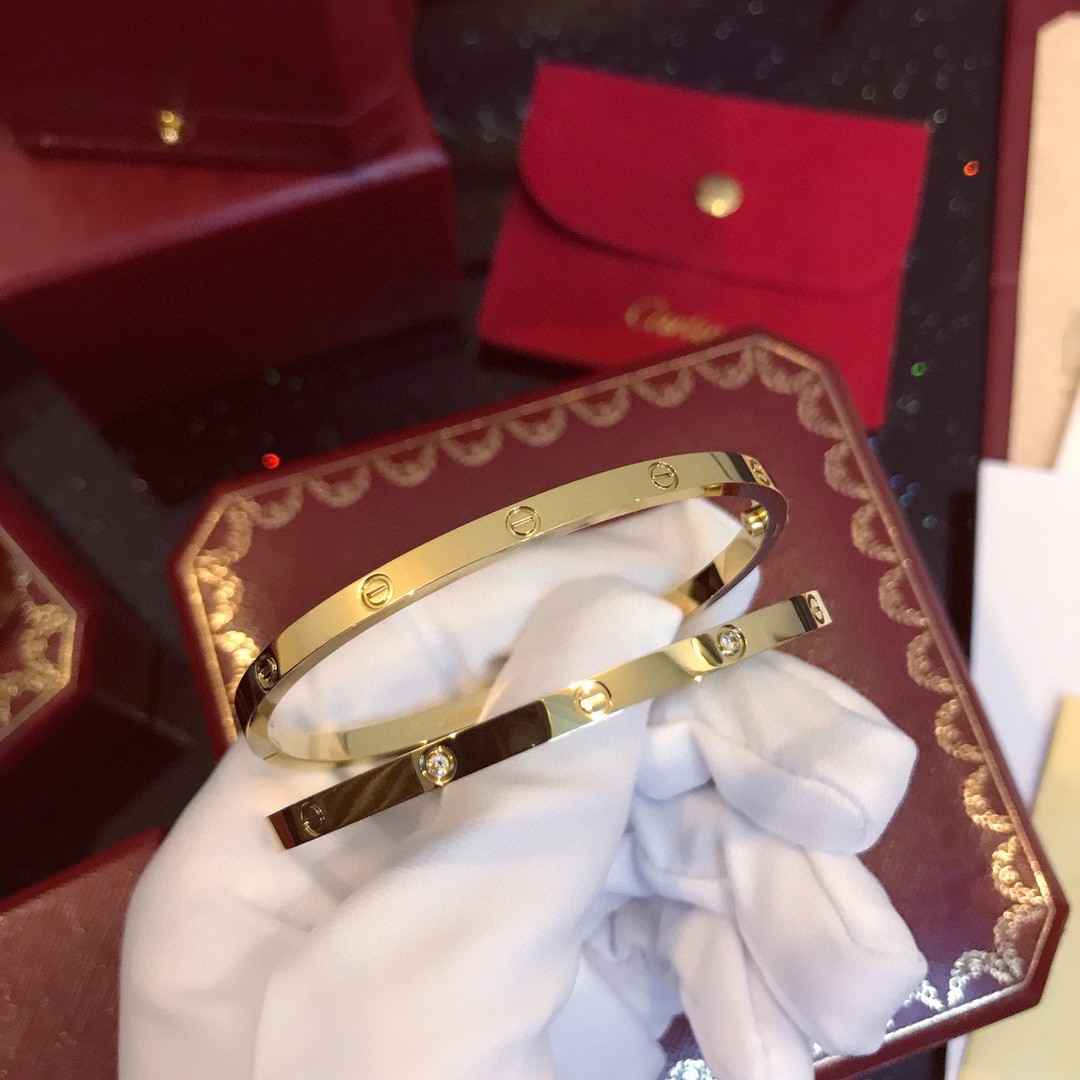 Cartier LOVE Series Wide 18K Bracelet