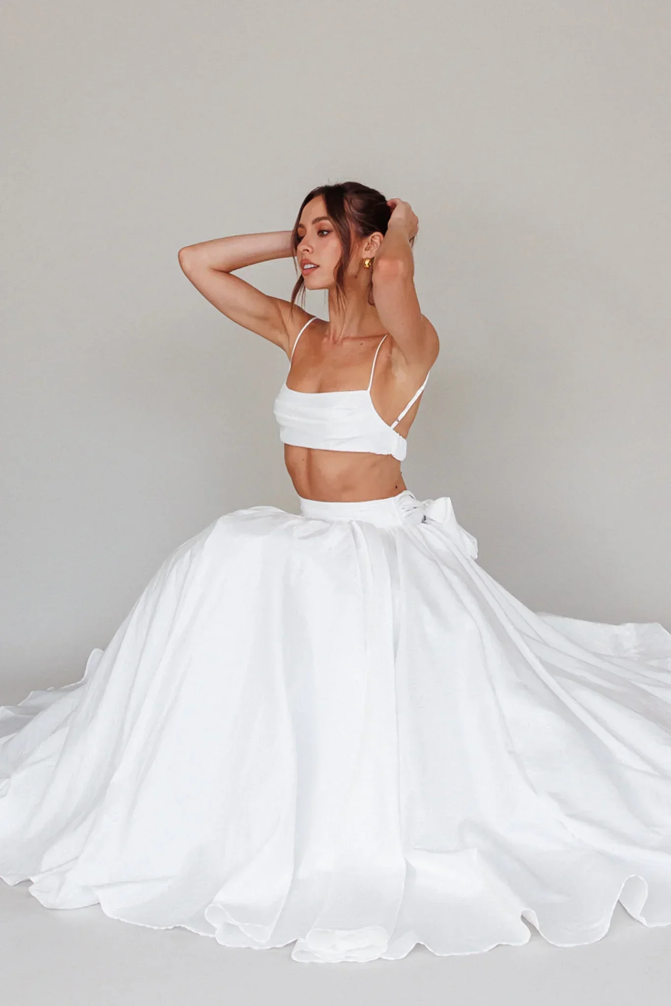 Love Songs Crop Top White