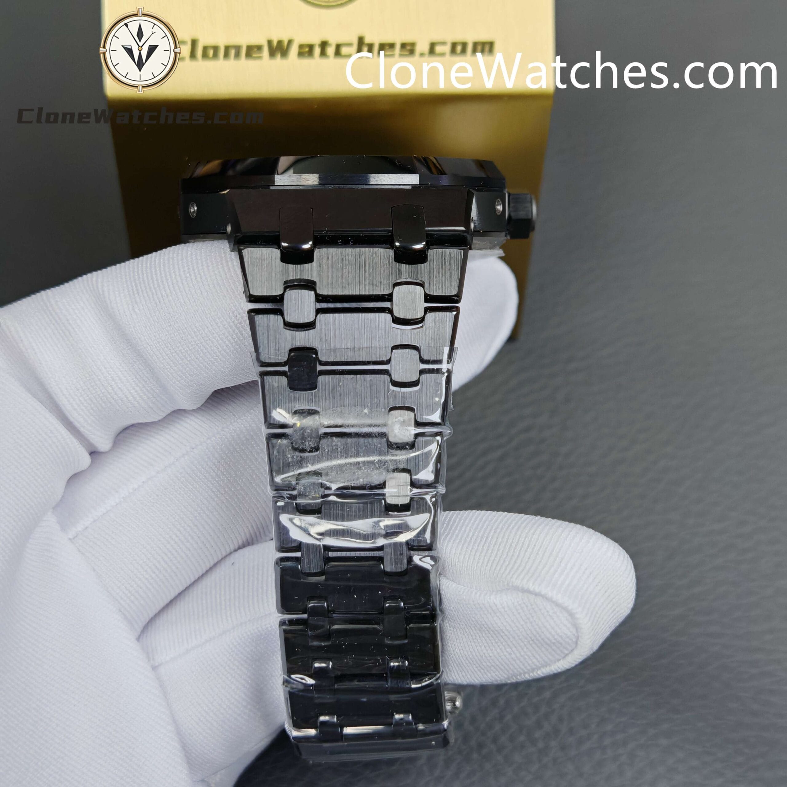 Audemars Piguet Super Clone Watches 1:1 Black Ceramic 26579 True Moon Phase