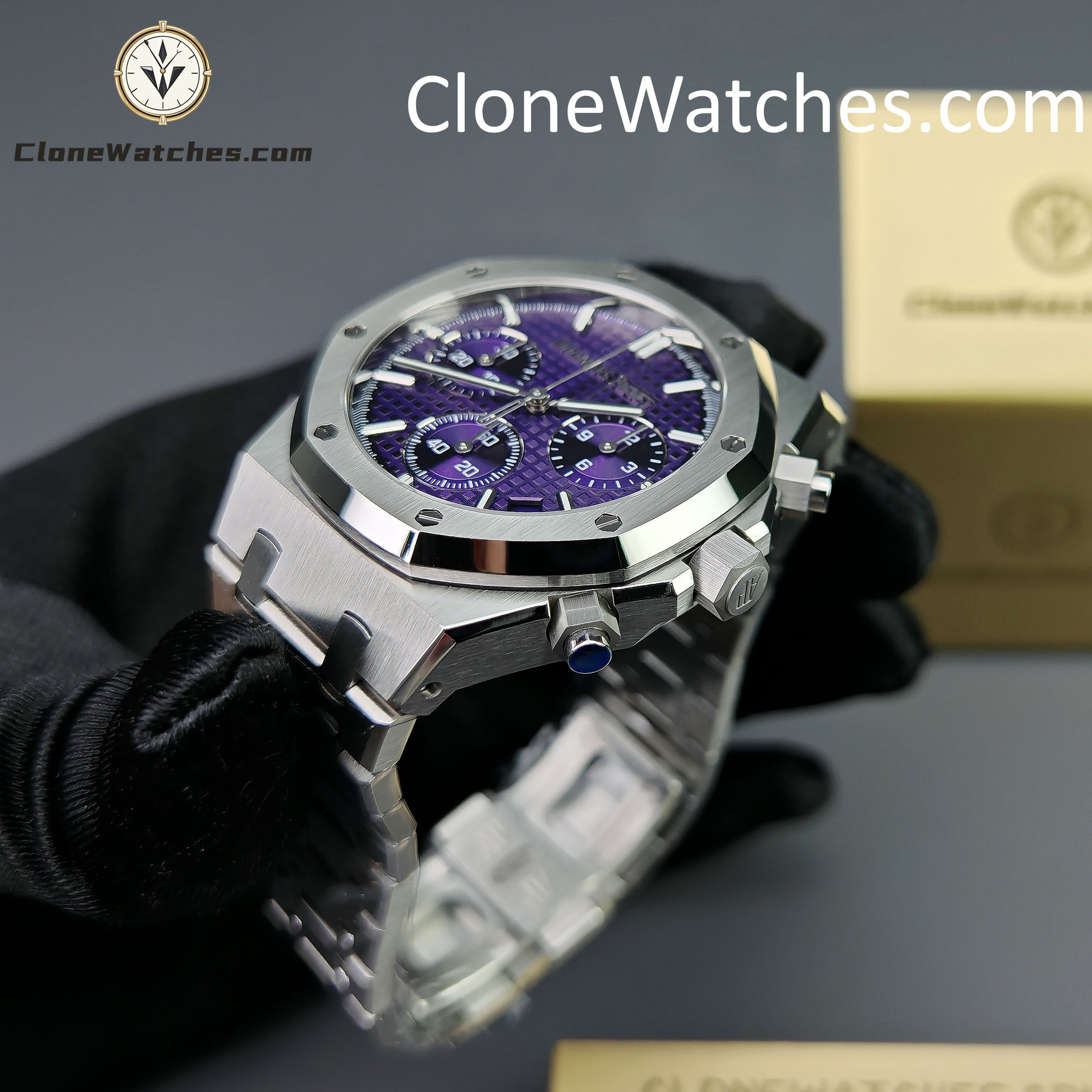 Audemars Piguet Super Clone Watches 1:1 Purple Dial 26240 Royal Oak Selfwinding Chronograph