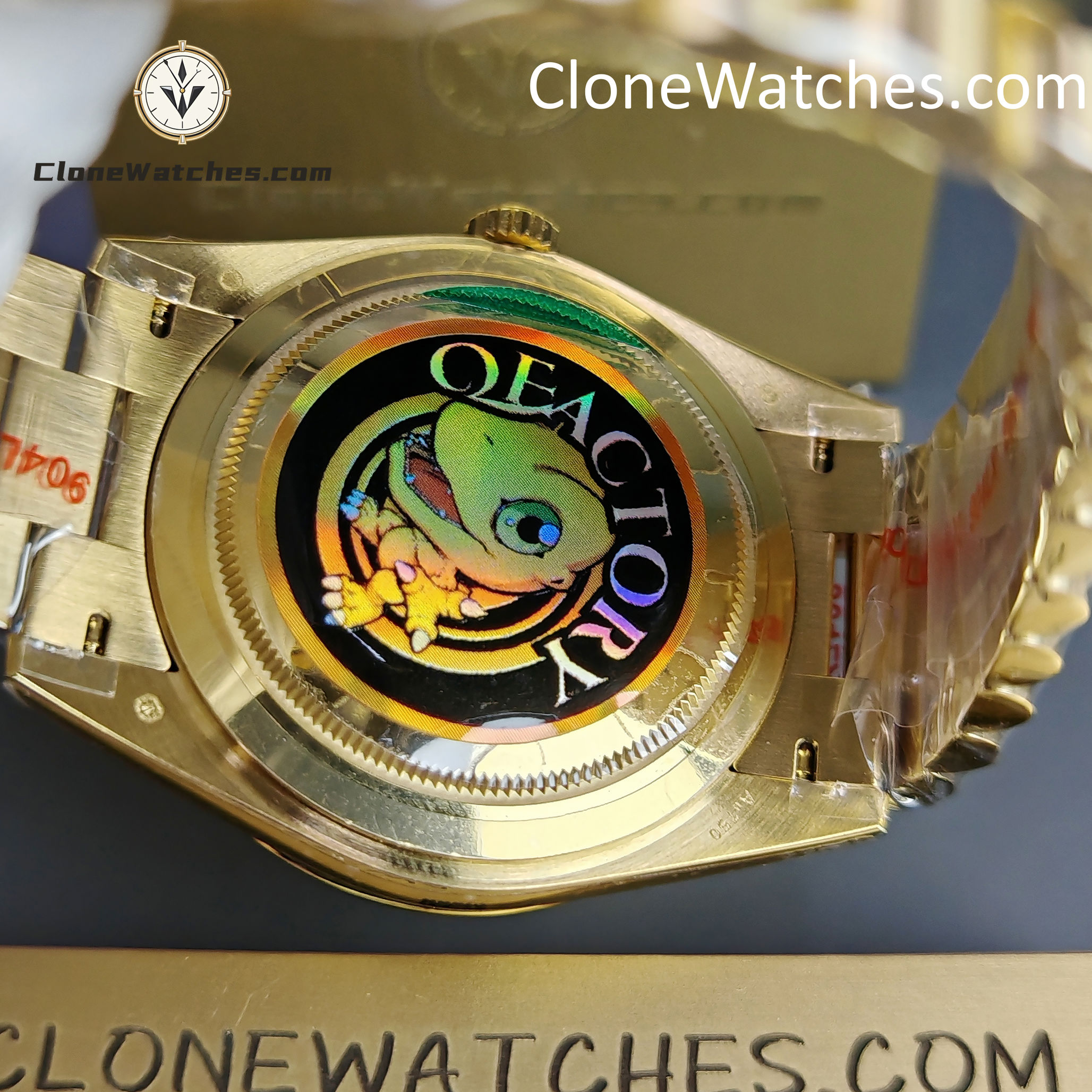 Rolex Super Clone Watches 1:1 Day Date 18K Gold Green Dial 40mm m228238-0069 3255 Movement