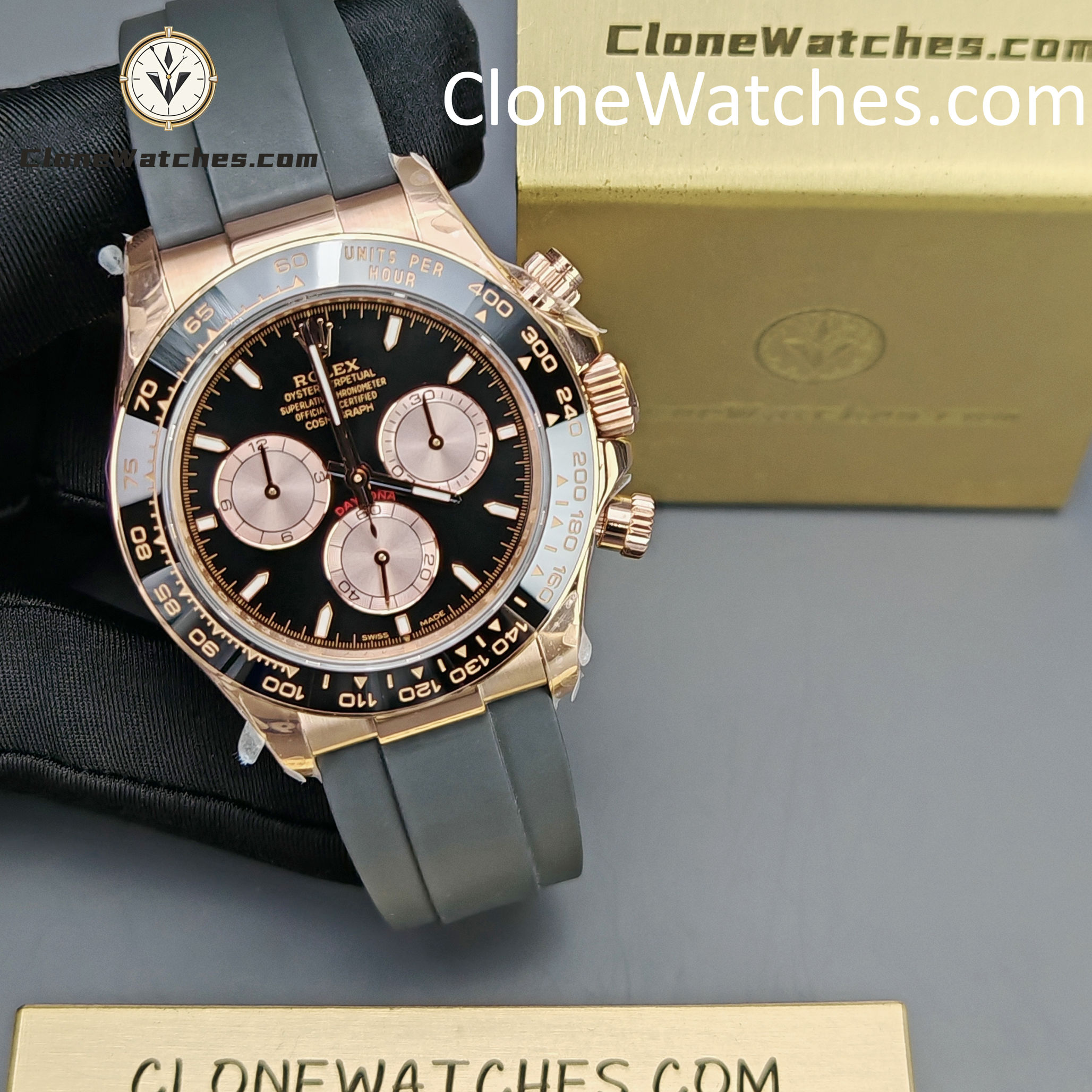 Rolex Super Clone Watches 1:1 Daytona Rose Gold M126515ln-0002 4131 Movement