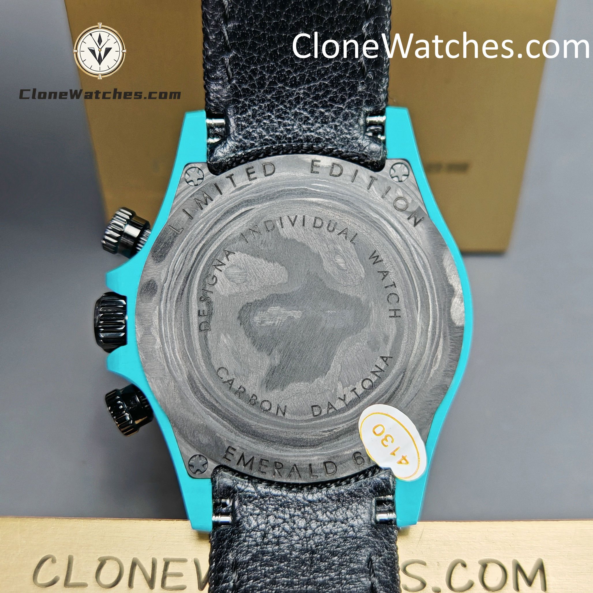 Modified Super Clone Watches 1:1 DiW Rolex Daytona Quartz Fiber CELESTE INVERT