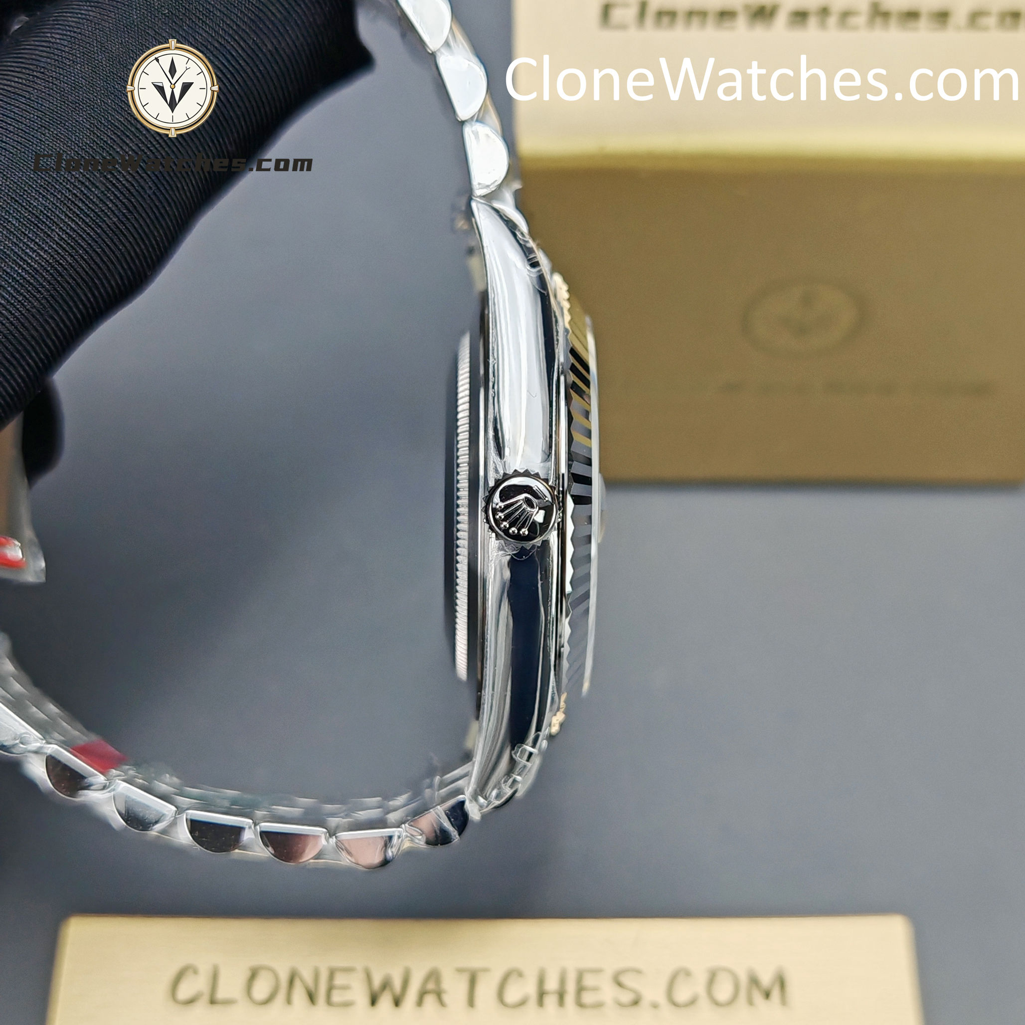 Rolex Super Clone Watches 1:1 DateJust Blue Dial Roman M126334 Jubilee 41MM 3235 Movement