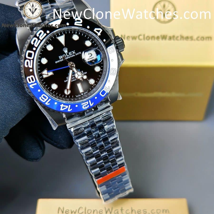 Modified Super Clone Watches 1:1 Rolex BATMAN GMT Master Black Dial 3285 Movement