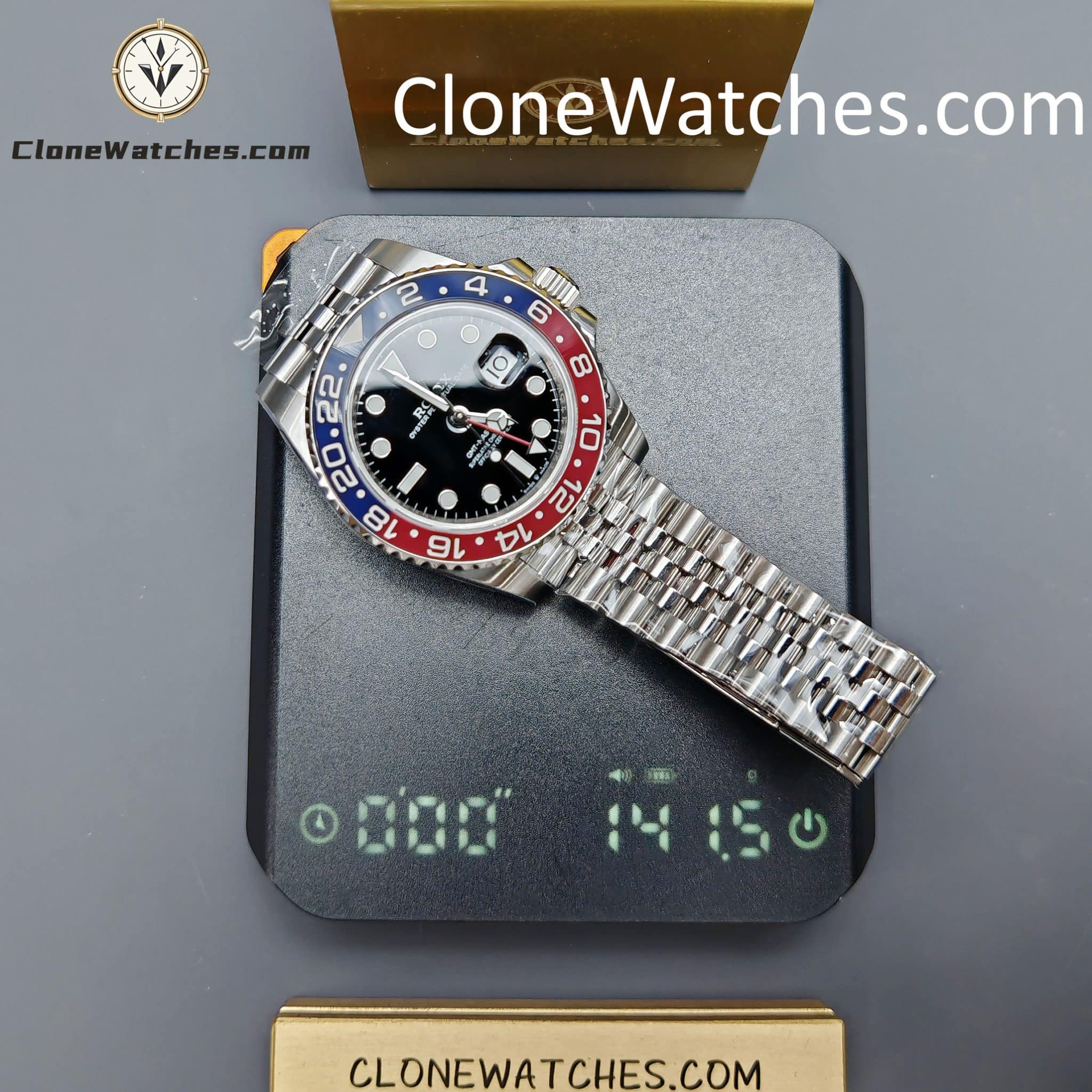 Rolex Super Clone Watches 1:1 Pepsi GMT Master II M126710blro Jubilee 3285 Movement