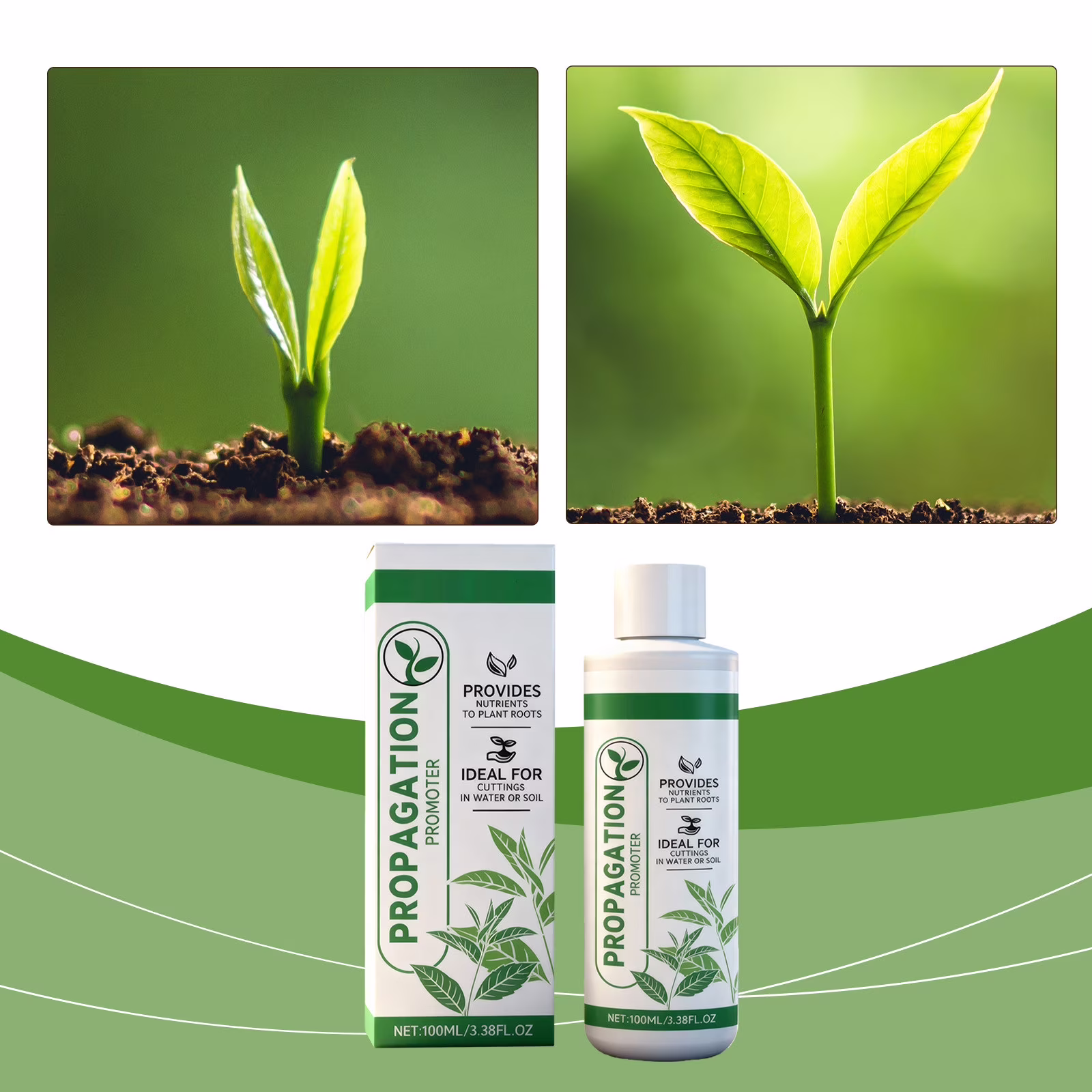 Houseplant Prop Drops - Propagation Promoter, Healthier Plants ,Easy-to-Use Liquid Formula for Water Soil Propagation As Show
