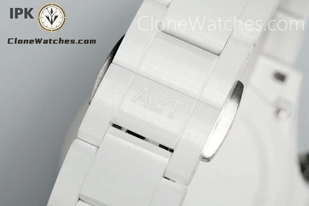 Modified Super Clone Watches 1:1 AET Rolex Daytona Full ceramic Biscay Green White Ceramic 4130 Movement