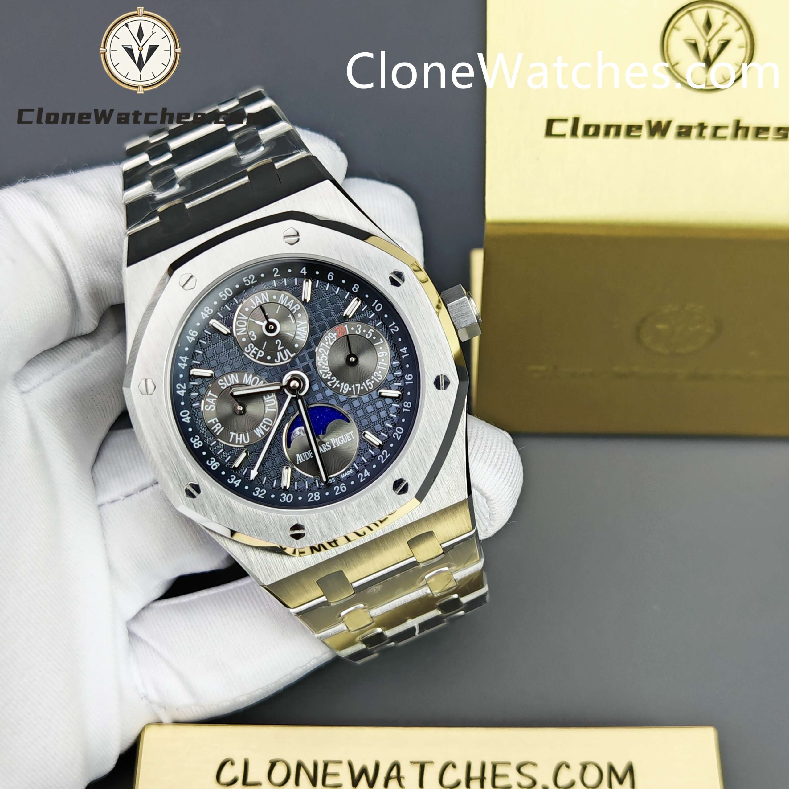 Audemars Piguet Super Clone Watches 1:1 Royal Oak Perpetual Calendar 26574ST 41MM