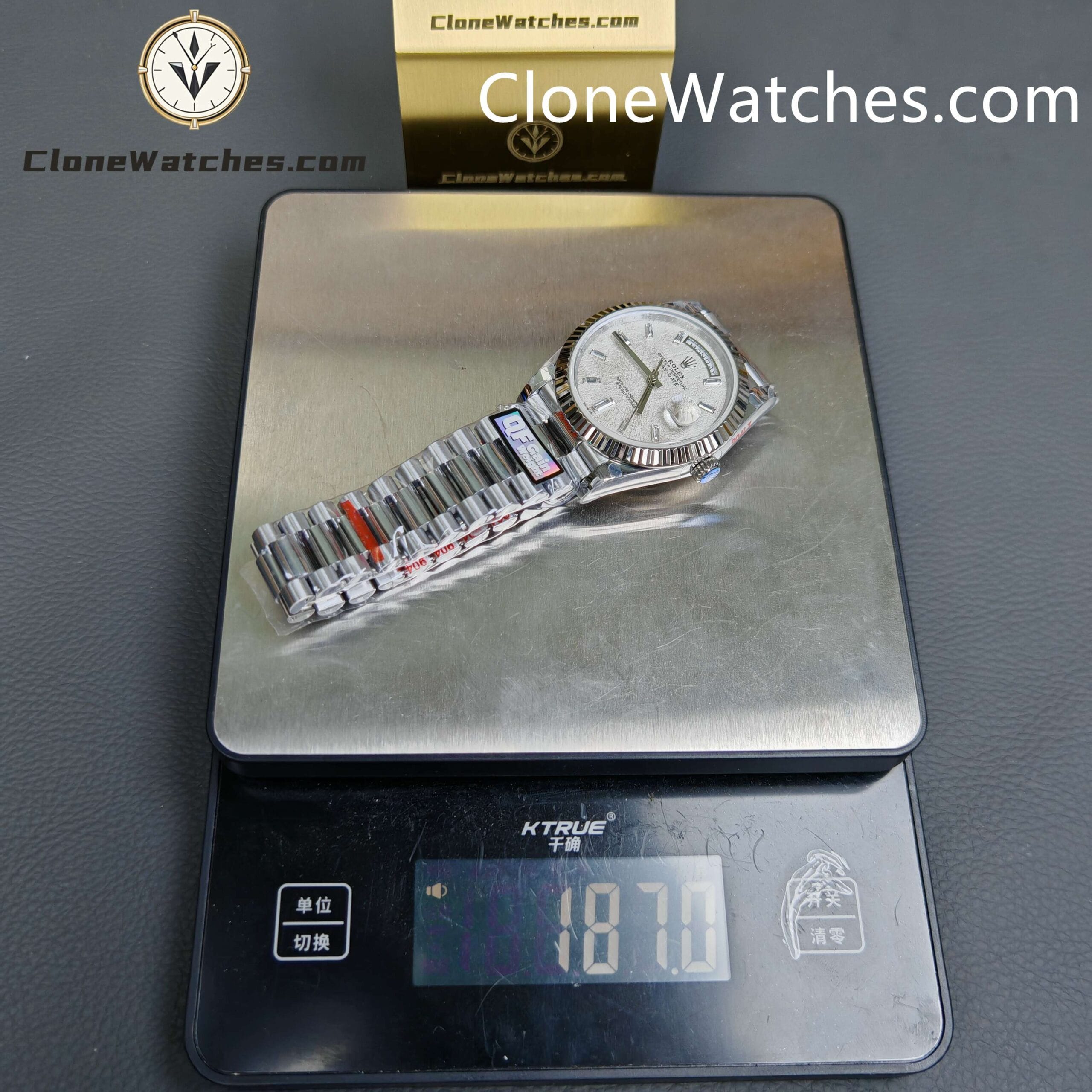Rolex Super Clone Watches 1:1 Day Date White Dial 40mm m228239-0055 3255 Movement