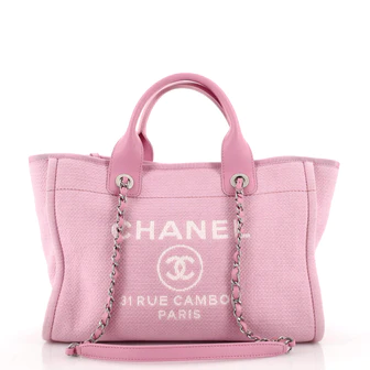 Chanel Deauville NM Tote Mixed Fibers Small