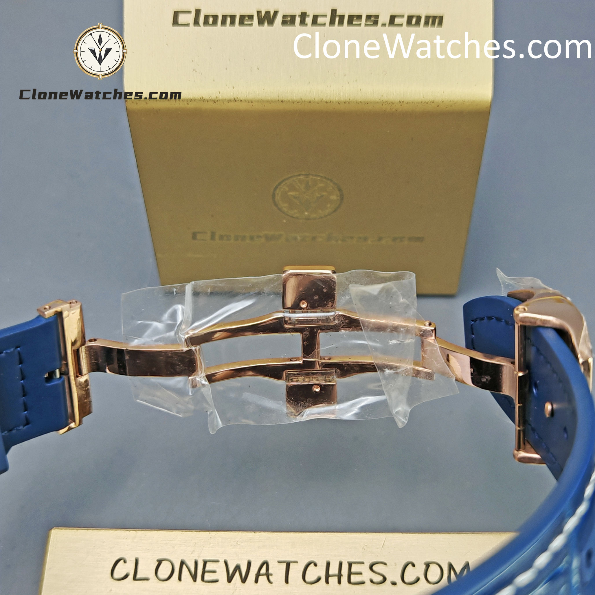Franck Muller Super Clone Watches 1:1 V45 SC DT YACHTING 5N Rose Gold Blue Dial