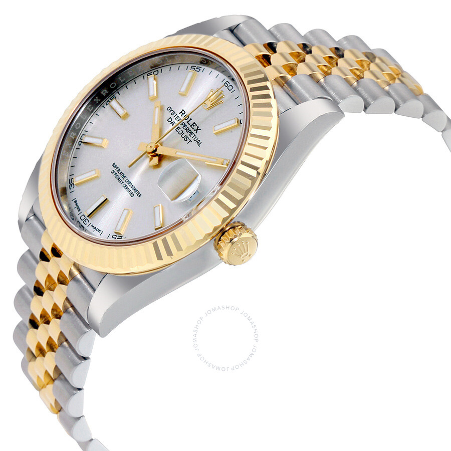 Rolex Datejust41 Silver Dial Steel and 18K Yellow Gold Jubilee Men s Watch 126333SSJ（Lifetime free warranty+90-days replacement service & Refund!.）