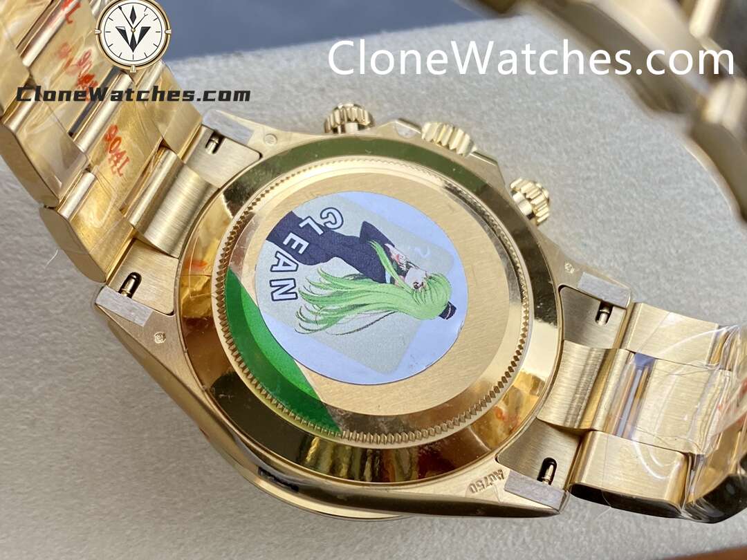 Rolex Super Clone Watches 1:1 Daytona Gold Dial M116528 – 0045 4130 Movement