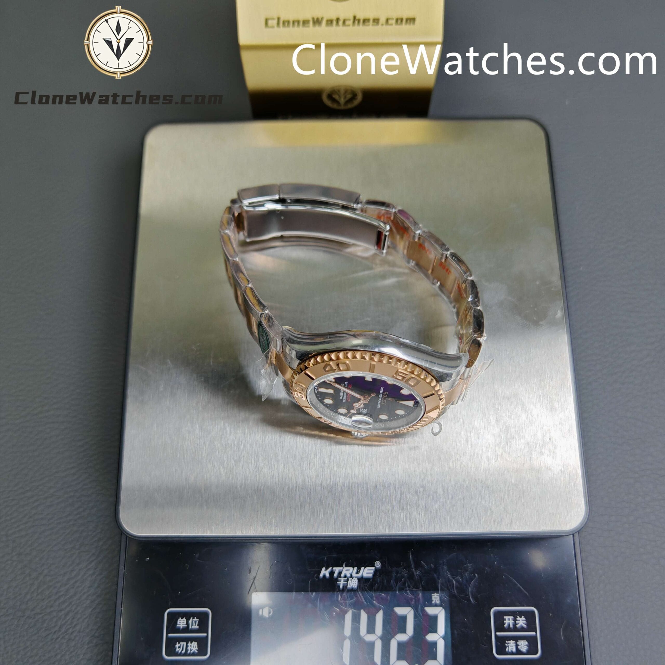 Rolex Super Clone Watches 1:1 Yacht Master Rose Gold Black Dial M126621-0002 3235 Movement