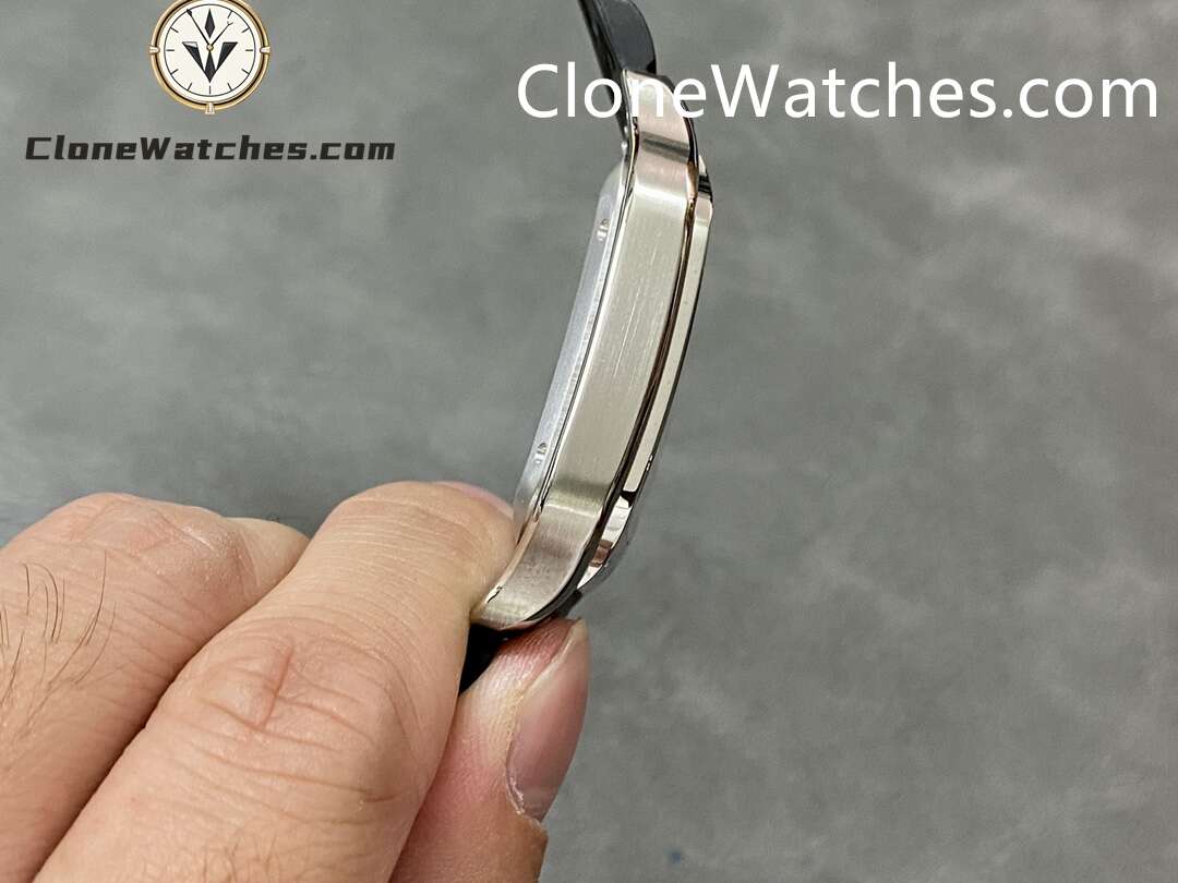 Cartier Super Clone Watches 1:1 Santos Series White Dial 39.8MM WSSA0018 Rubber Strap