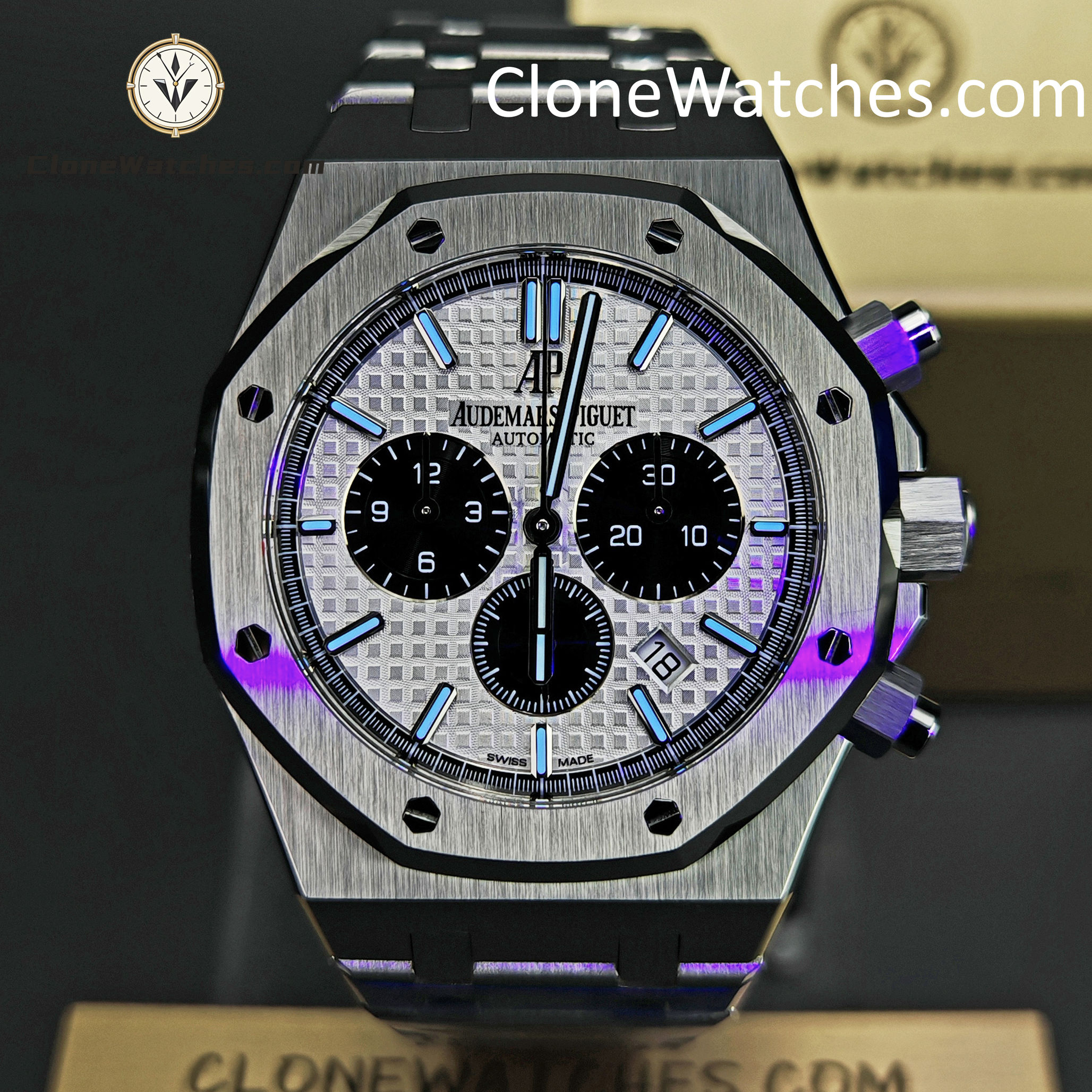 Audemars Piguet Super Clone Watches 1:1 Royal Oak White Dial 26331ST Selfwinding Chronograph
