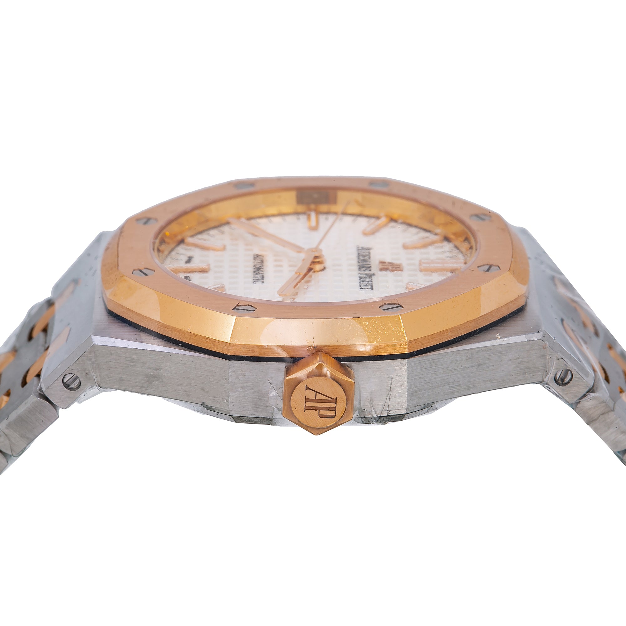 Audemars Piguet Royal Oak Selfwinding 15450SR 37MM White Dial With Two Tone Bracelet