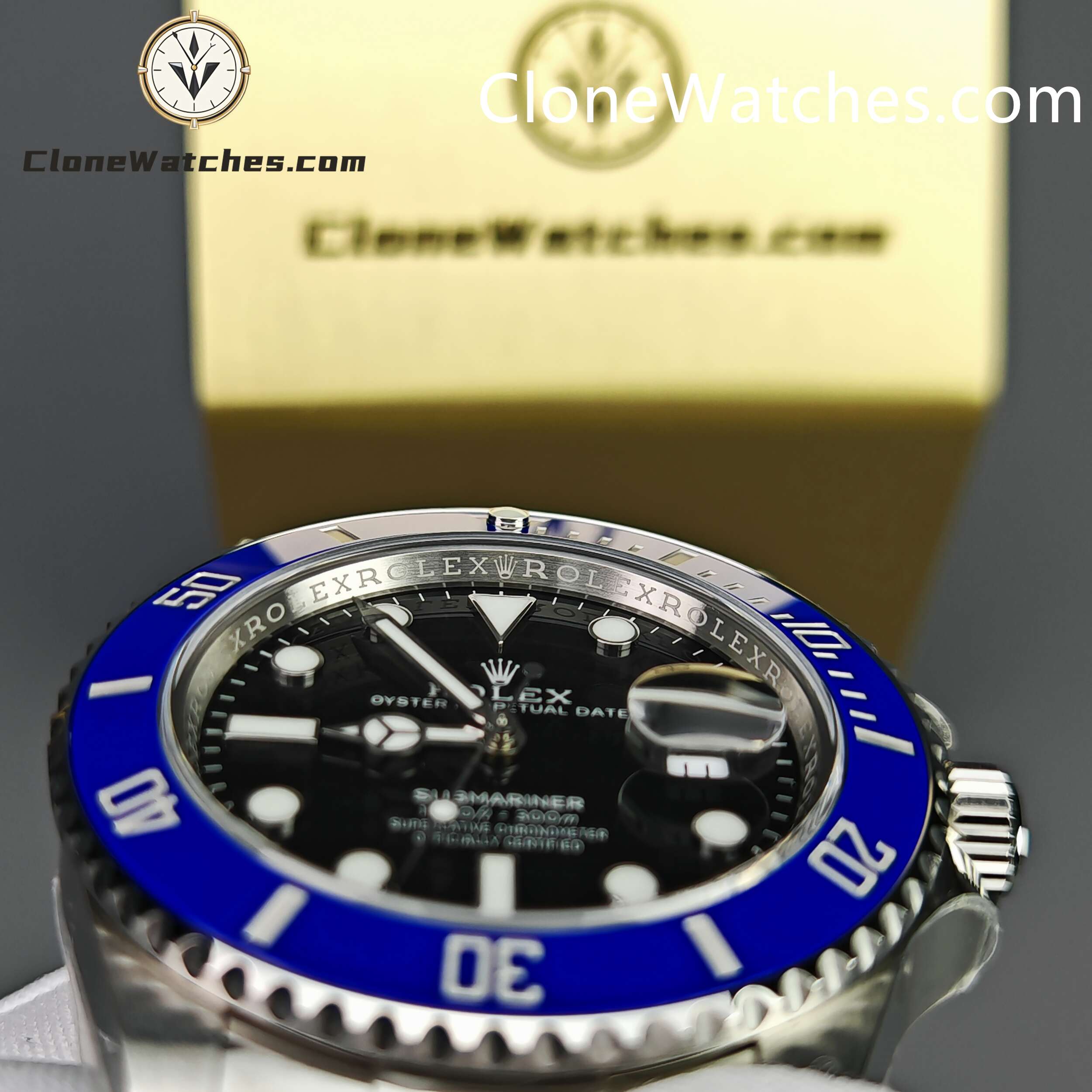 Rolex Super Clone Watches 1:1 Submariner Blue Bezel m126619lb 3235 Movement