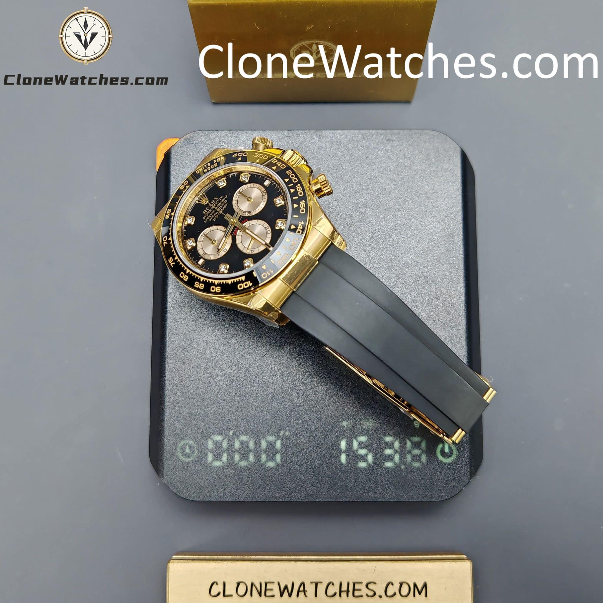 Rolex Super Clone Watches 1:1 Daytona 18k Gold M126518ln-0006 4131 Movement
