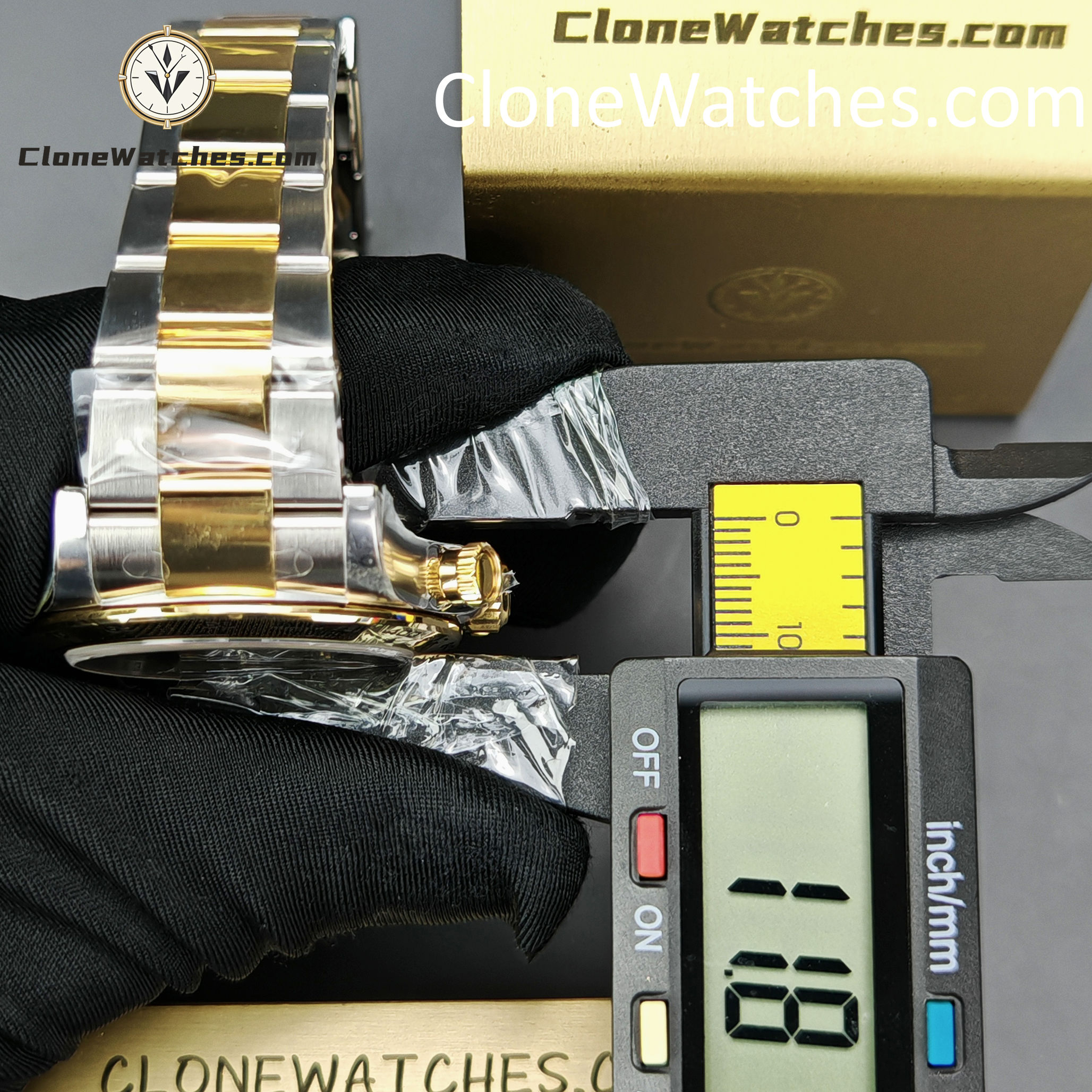 Rolex Super Clone Watches 1:1 Daytona 18K Gold Black Diamond Dial M126503-0002 4131 Movement