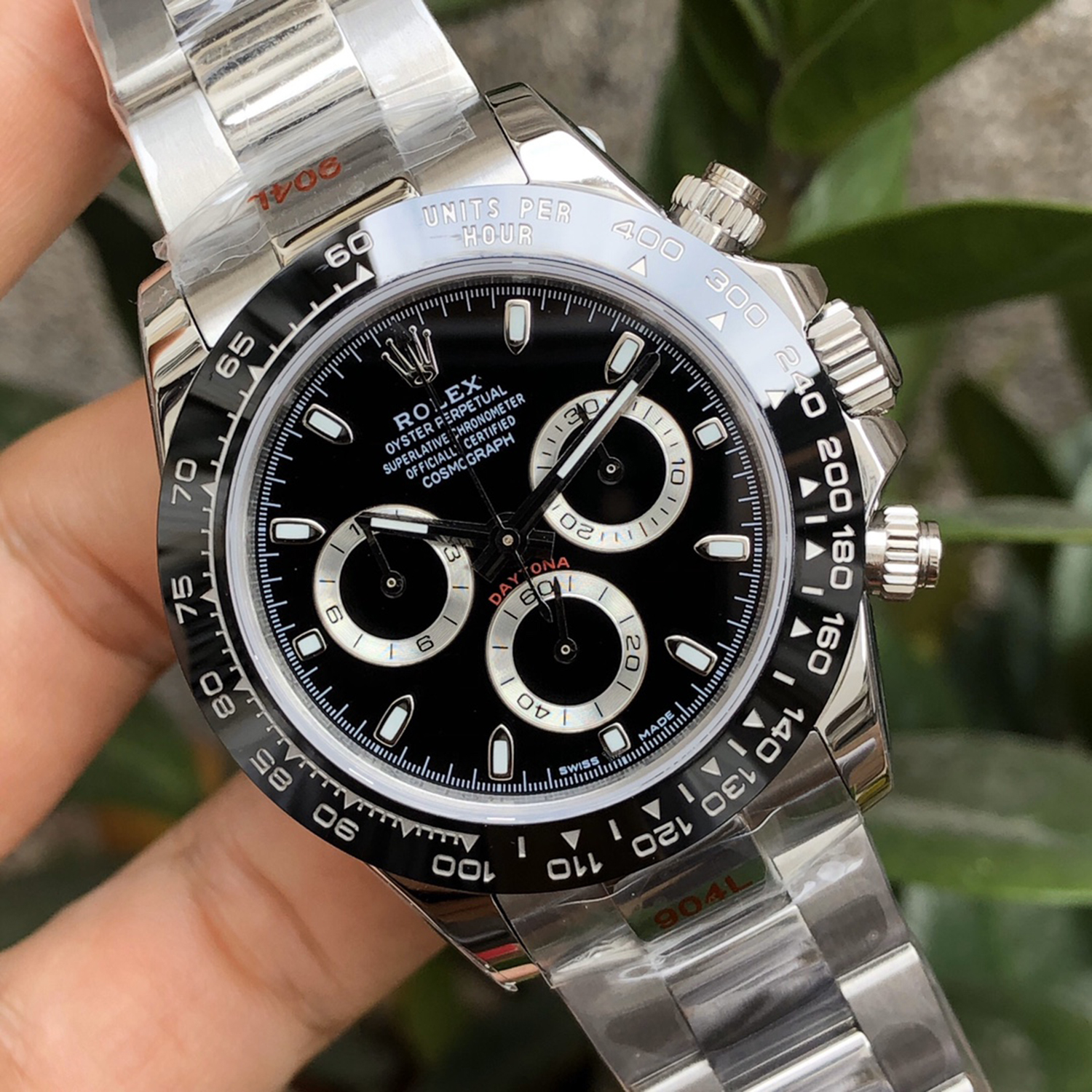 Rolex Cosmograph Daytona black dial 116500ln-0002