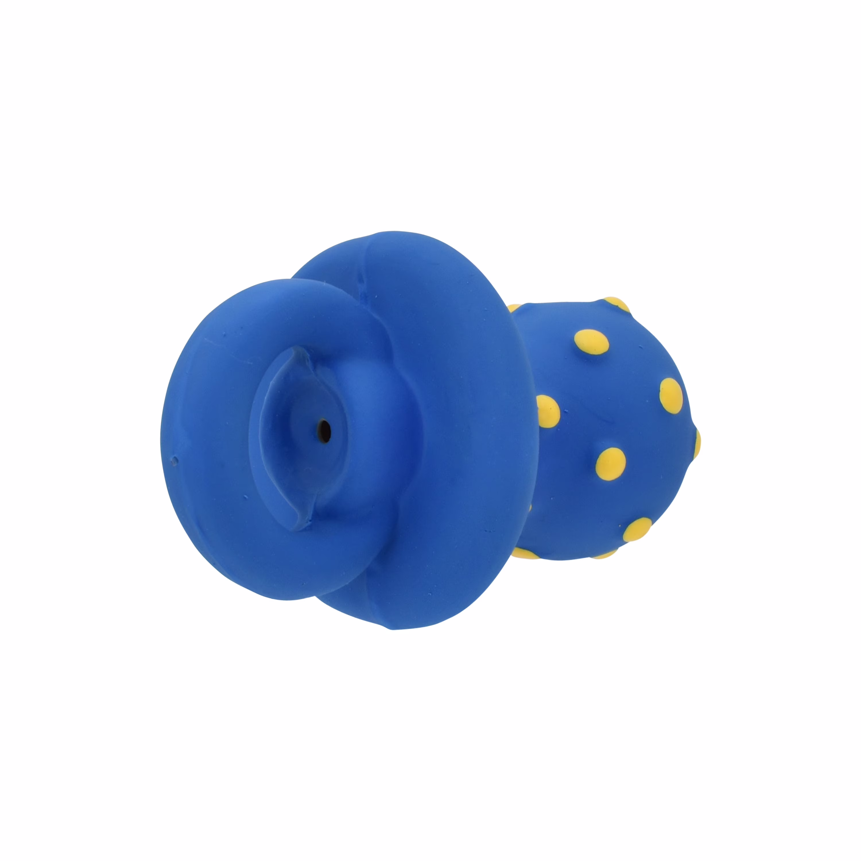 (2 pack) Vibrant Life Playful Buddy Pacifier Dog Toy, Latex with Plush Filling, Chew Level 1