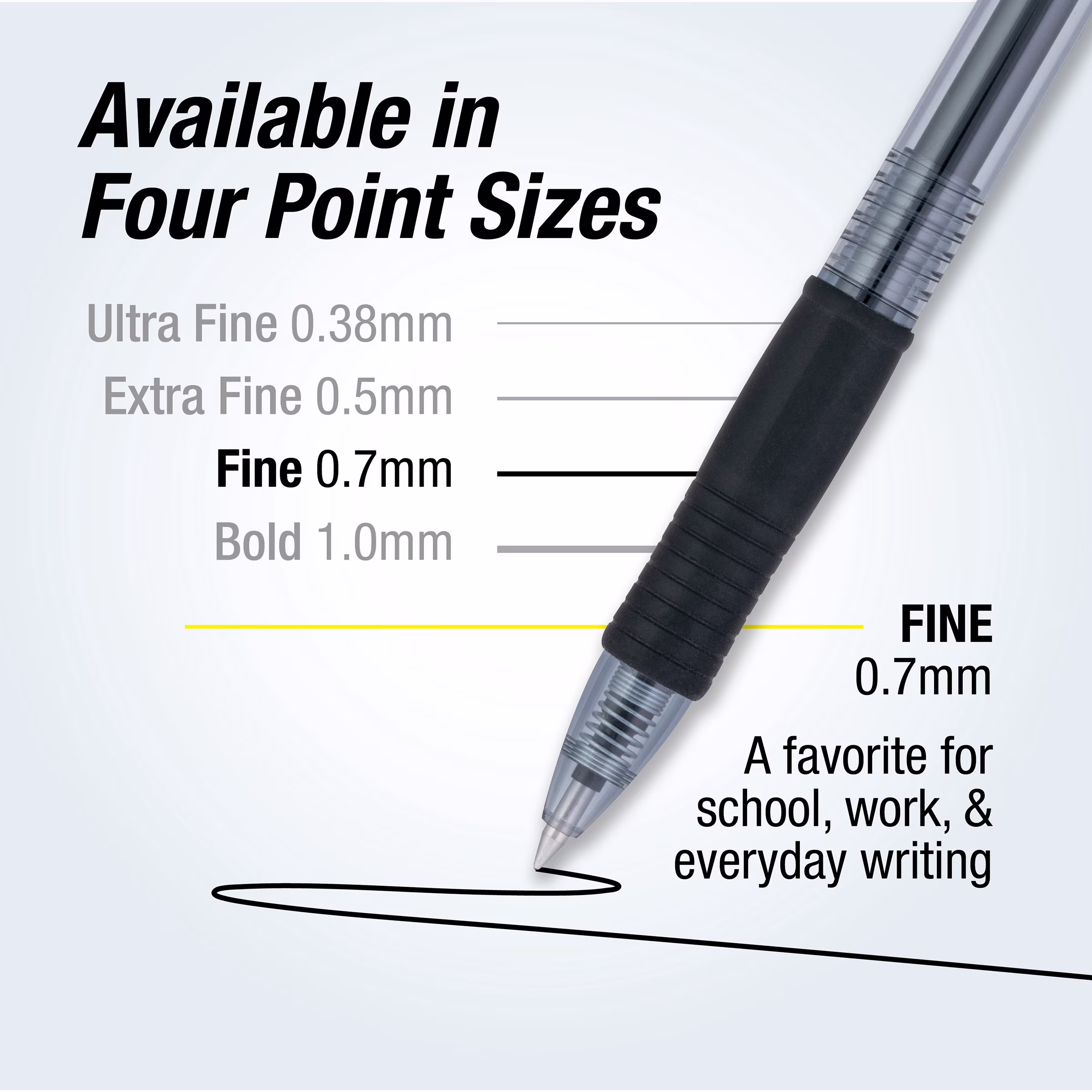 Pilot G2 Retractable Gel Ink Pens, Fine Point, Black, 2 Pack,