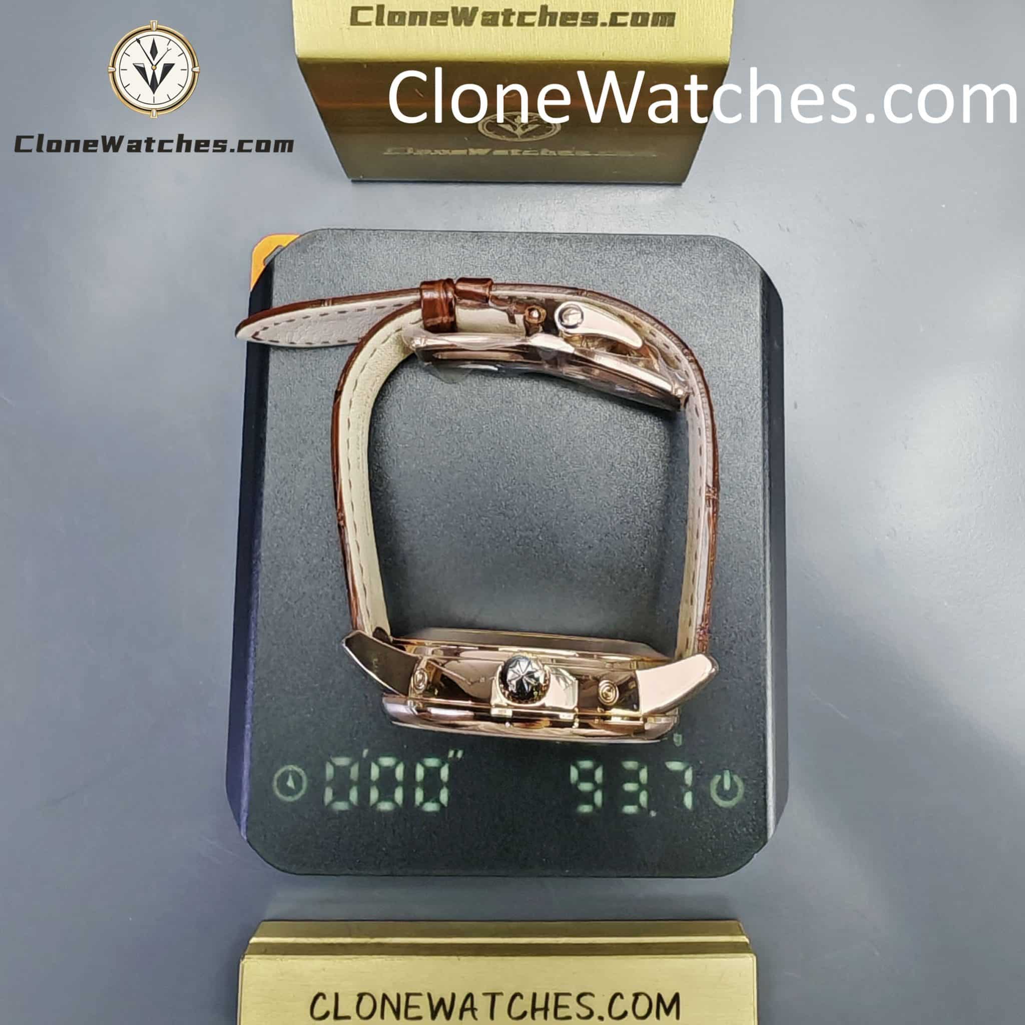 Vacheron Constantin Super Clone Watches 1:1 Patrimony Rose Gold 4010U/000R-B329 White Dial