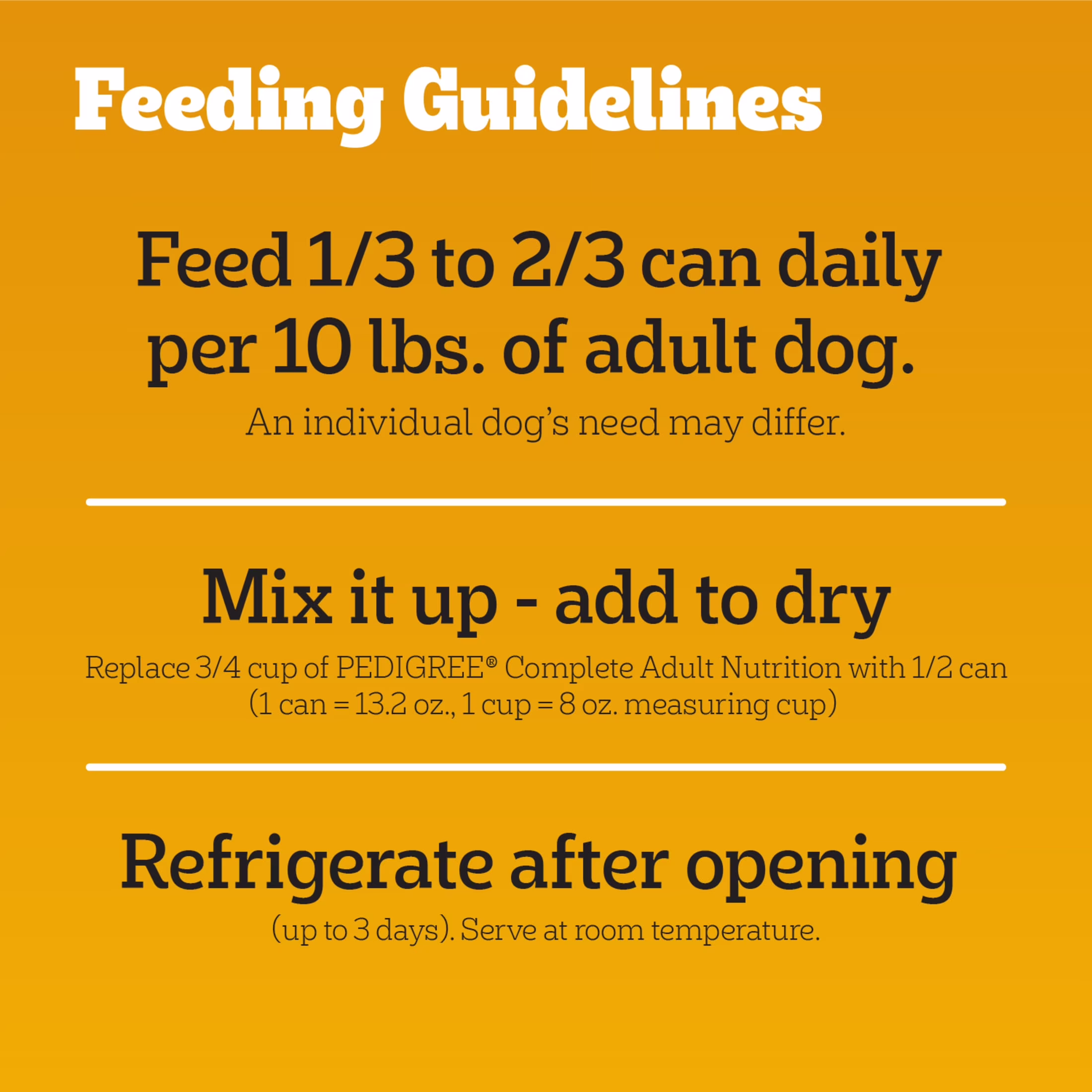 Pedigree Chopped Ground Dinner Wet Dog Food With Beef, Canned Dog Food, 13.2 oz. Cans, 12 Count