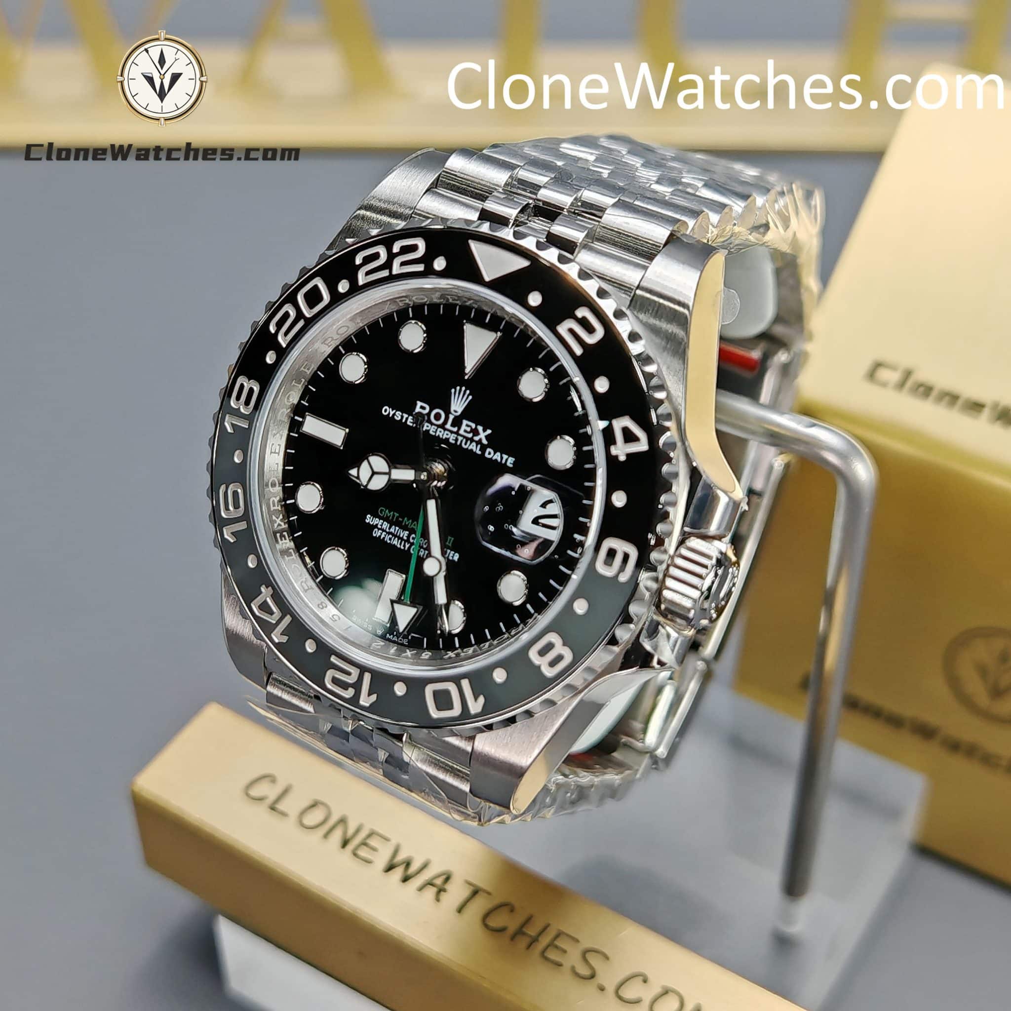 Rolex Super Clone Watches 1:1 Bruce Wayne GMT Master II M126710grnr Jubilee 3285 Movement